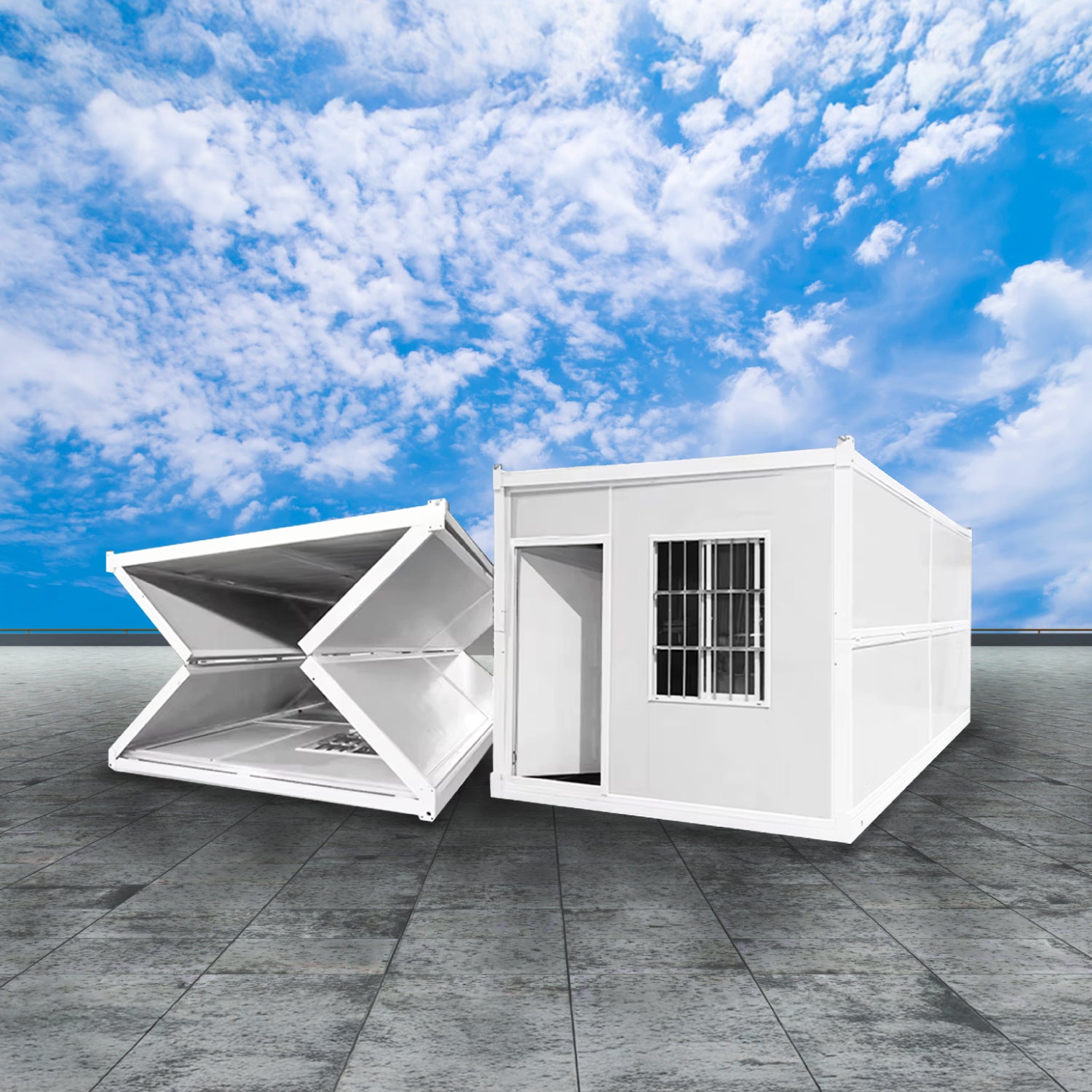 Módulo Plegable • Blanco • 1 Pieza • 5,8x2,5x2,45 mt