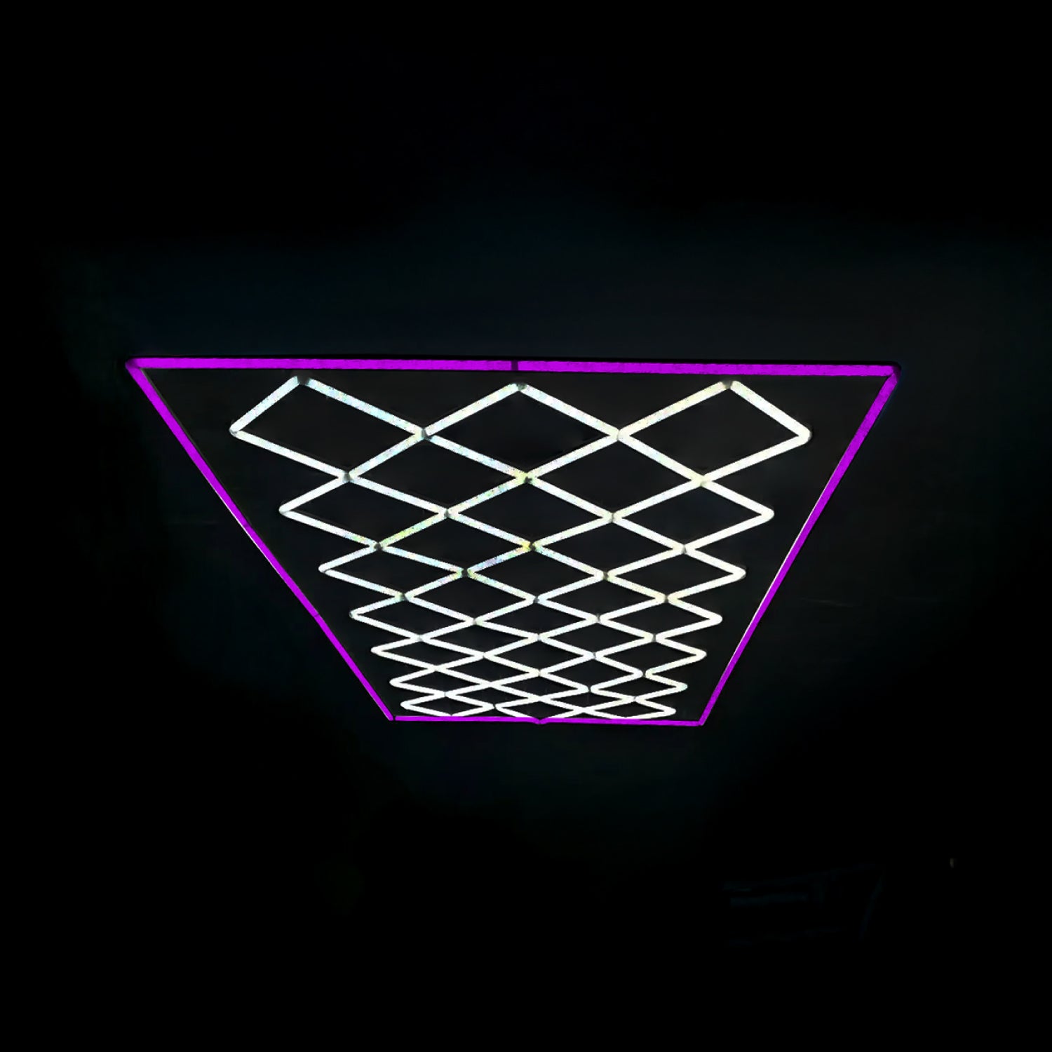 Luz Led Spectra • Rack Diammond Rectángulo Rosa • 2.43x4.84m