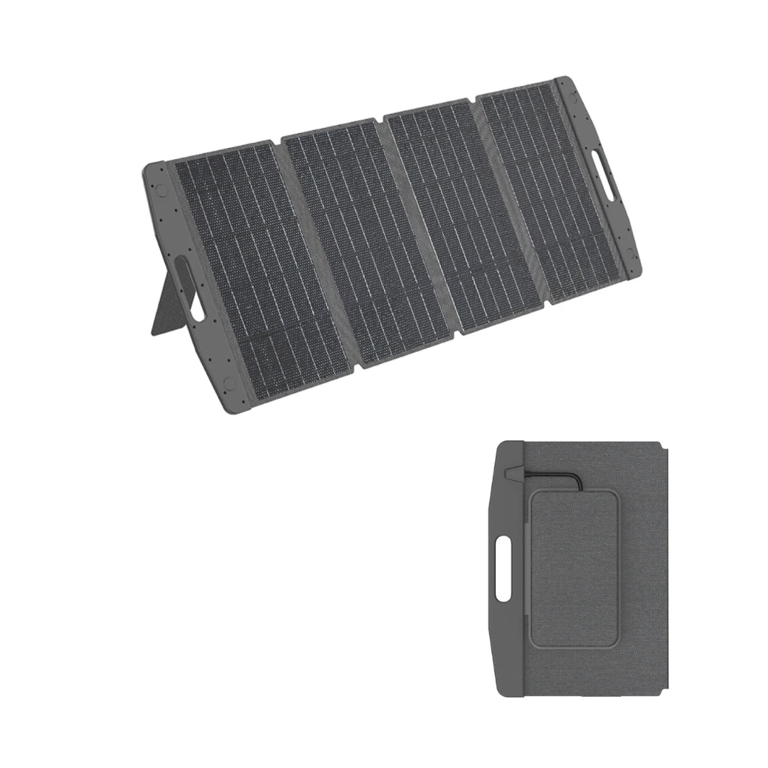 Panel Solar Portátil • 200W • Plegable • Soportes ajustables