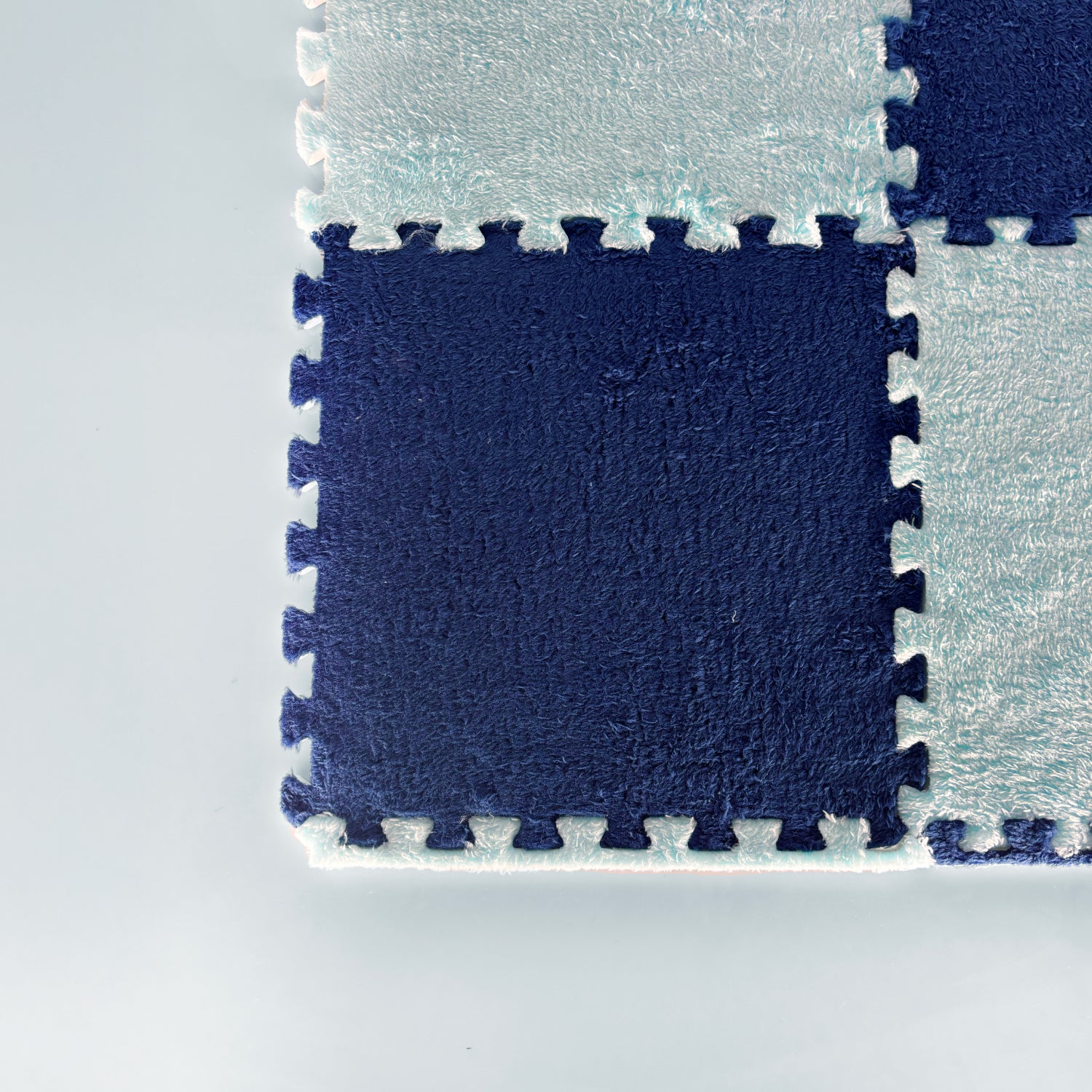 Borde Piso Tatami Acolchado para Niños • Modular • 30x3cm • Celeste