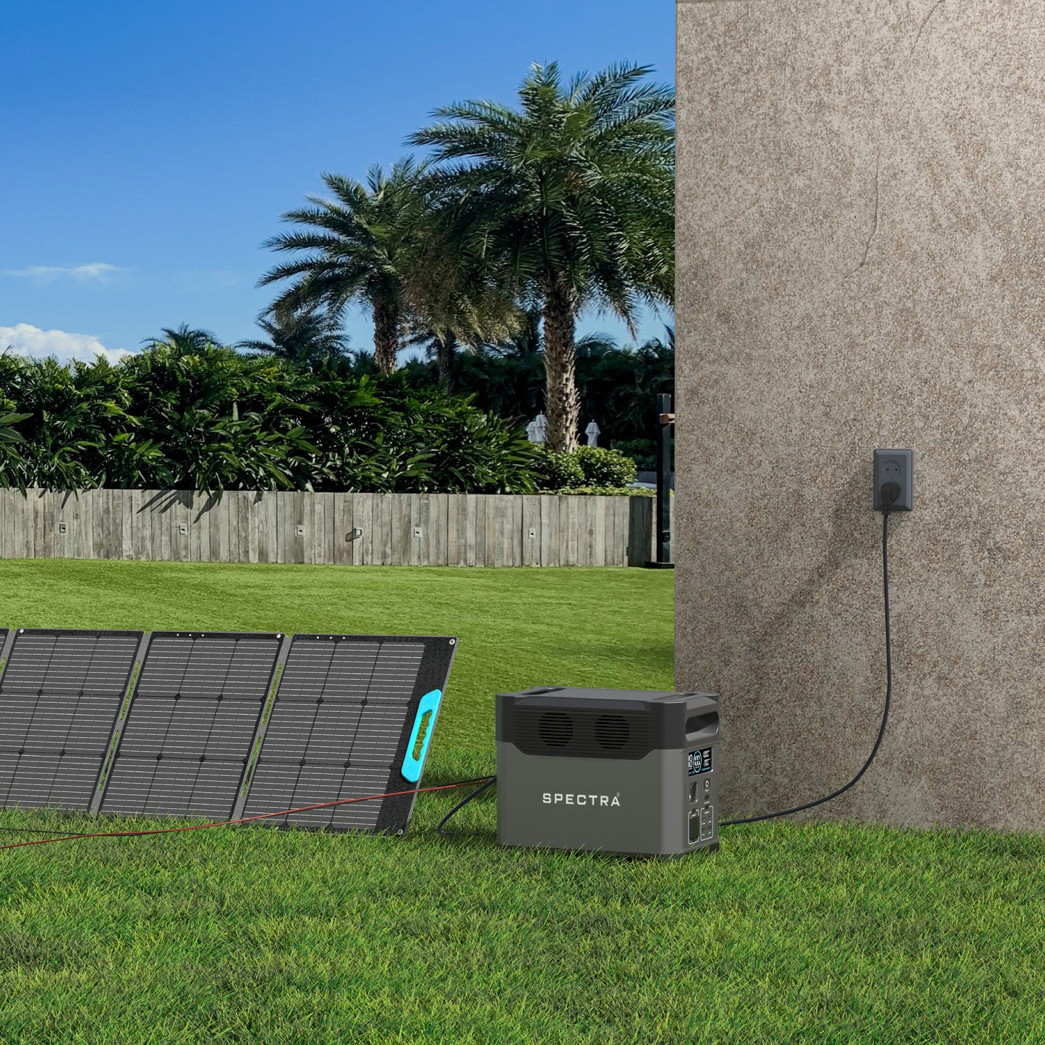 Estación de Energía Solar Spectra • Portátil Outdoor • 1024Wh/1200W • Recargable