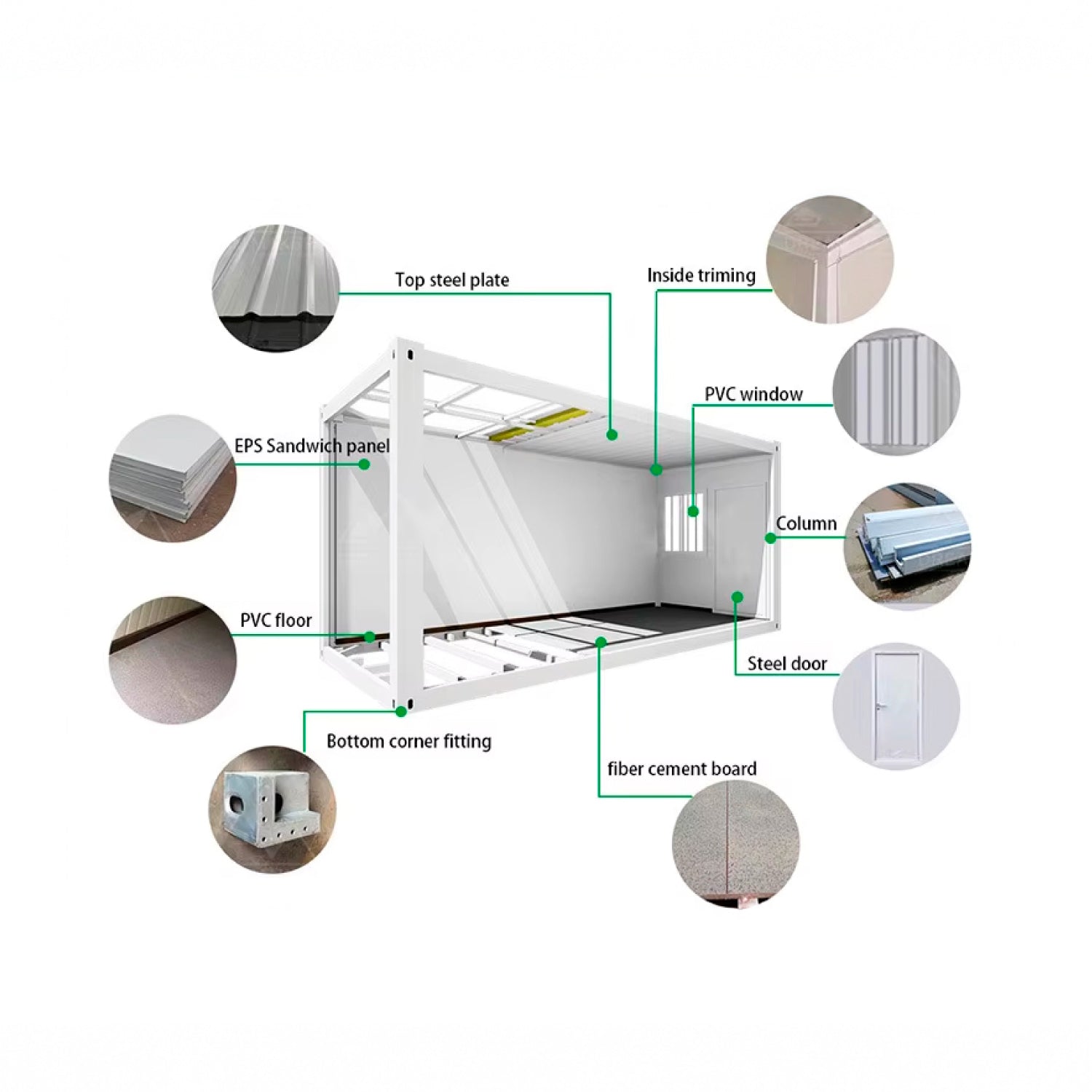 Módulo Plegable • Gris • 1 Pieza • 5,8x2,5x2,45 mt