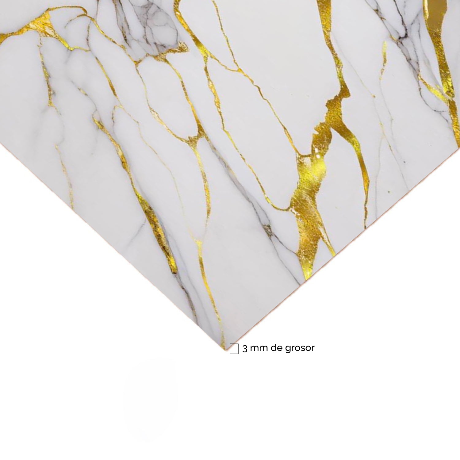 Revestimiento interior • Panel Mármol PVC • 244x122x0.3cm • Blanco Imperial