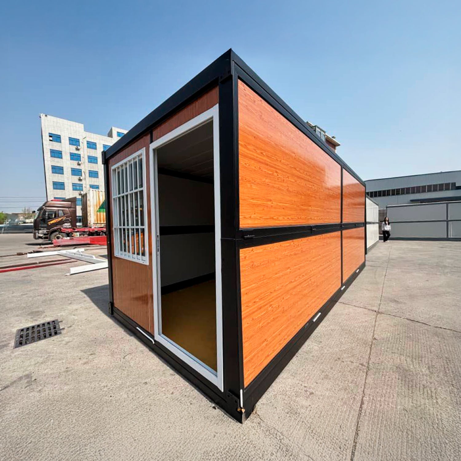 Módulo Plegable • Madera • 1 Pieza • 5,8x2,5x2,45 mt