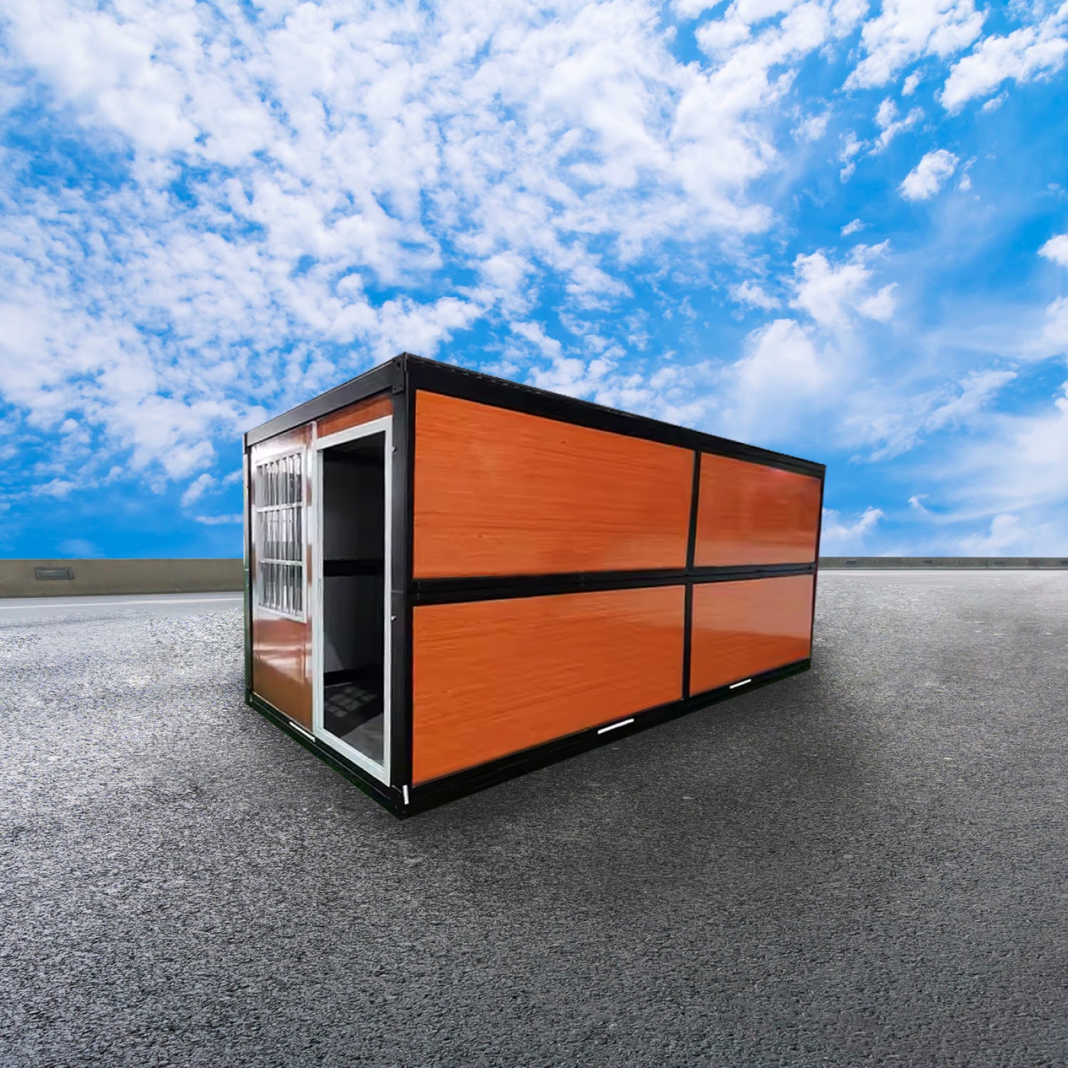 Módulo Plegable • Madera • 1 Pieza • 5,8x2,5x2,45 mt