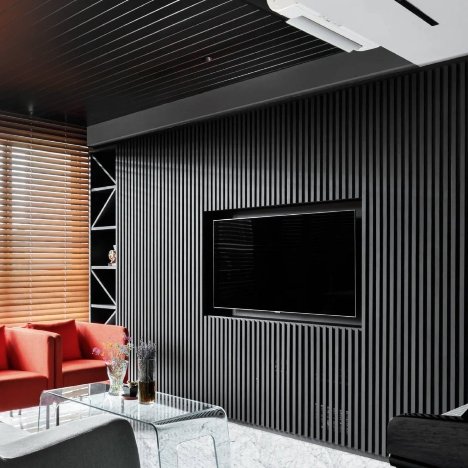 Revestimiento interior • WPC Wall Panel • Dark • 15x240x1cm