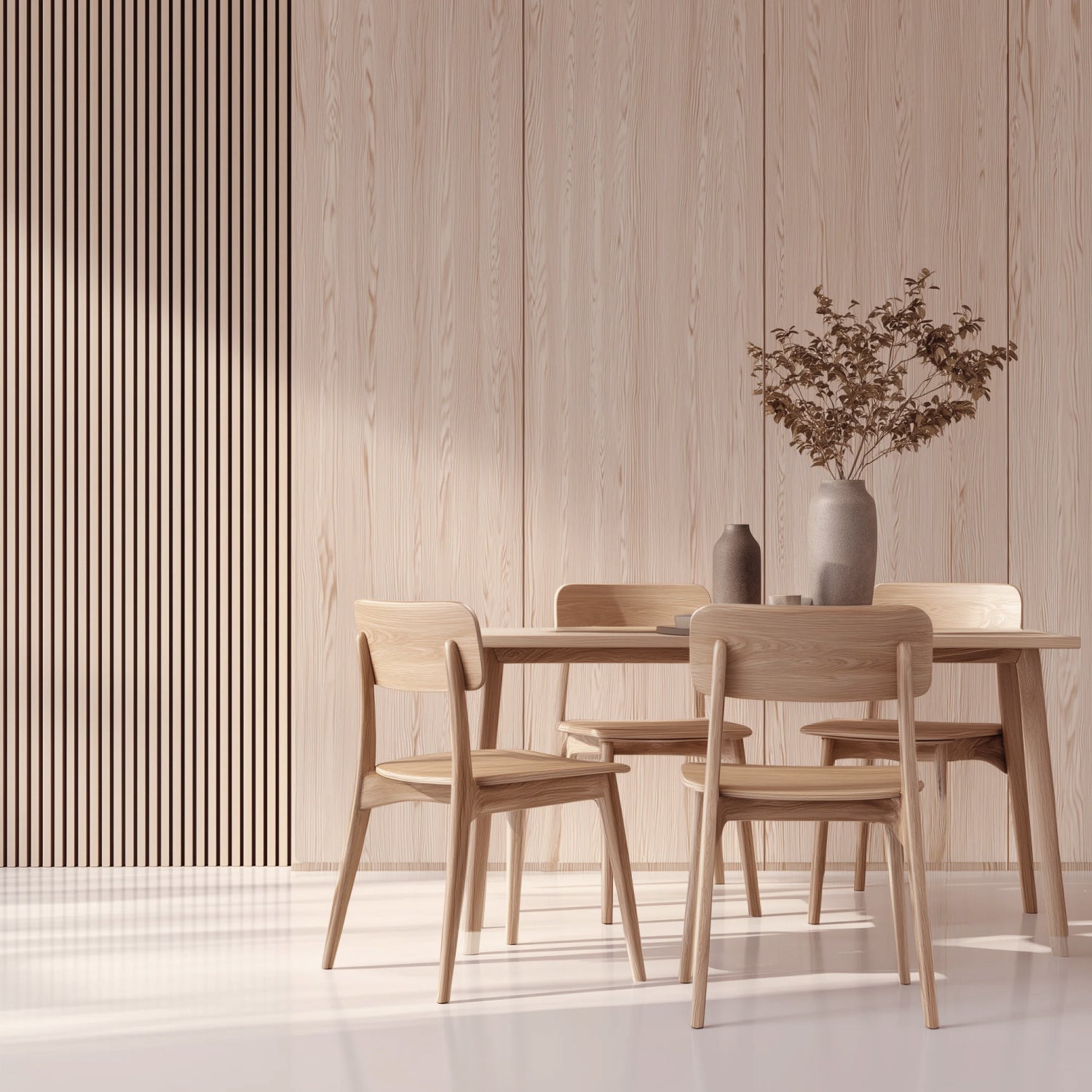 Revestimiento interior • WPC Wall Panel • Beige Liso • 40x240x1cm