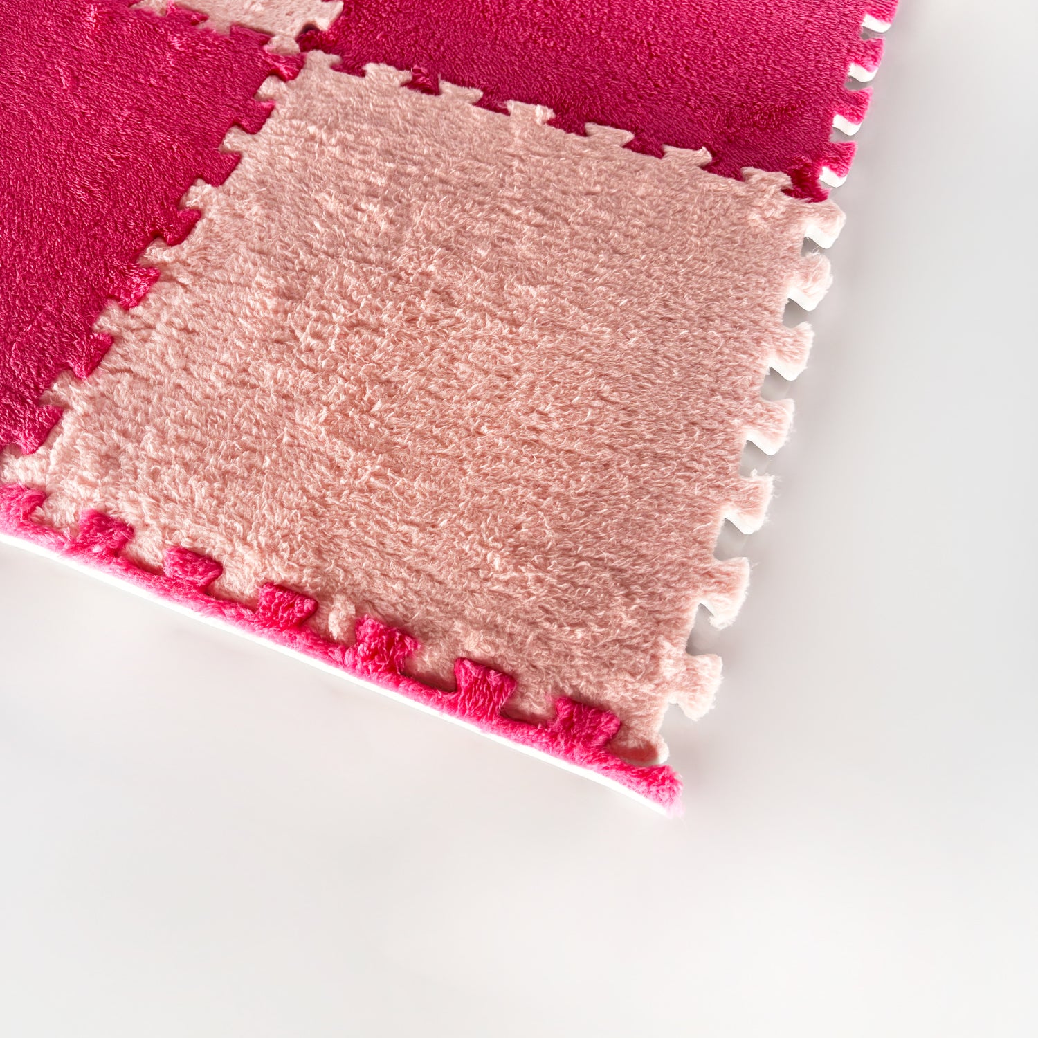 Borde Piso Tatami Acolchado para Niños • Modular • 30x3cm • Rosa Fuerte