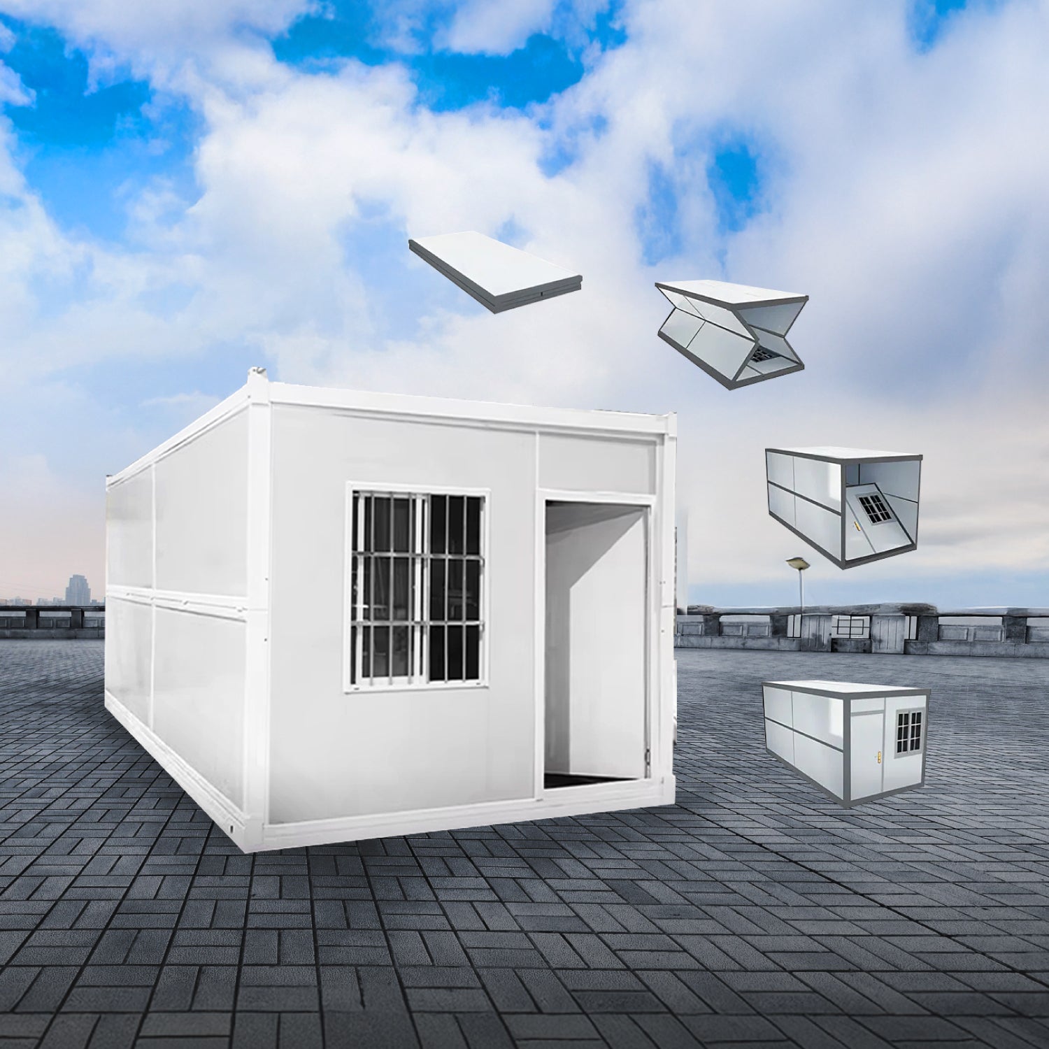 Módulo Plegable • Blanco • 1 Pieza • 5,8x2,5x2,45 mt