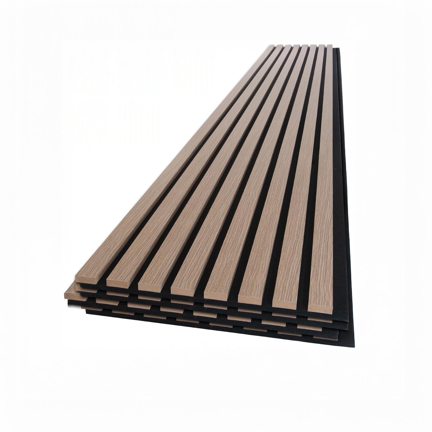 Panel Acústico Madera & PET • 240x60cm • 2.1cm de espesor