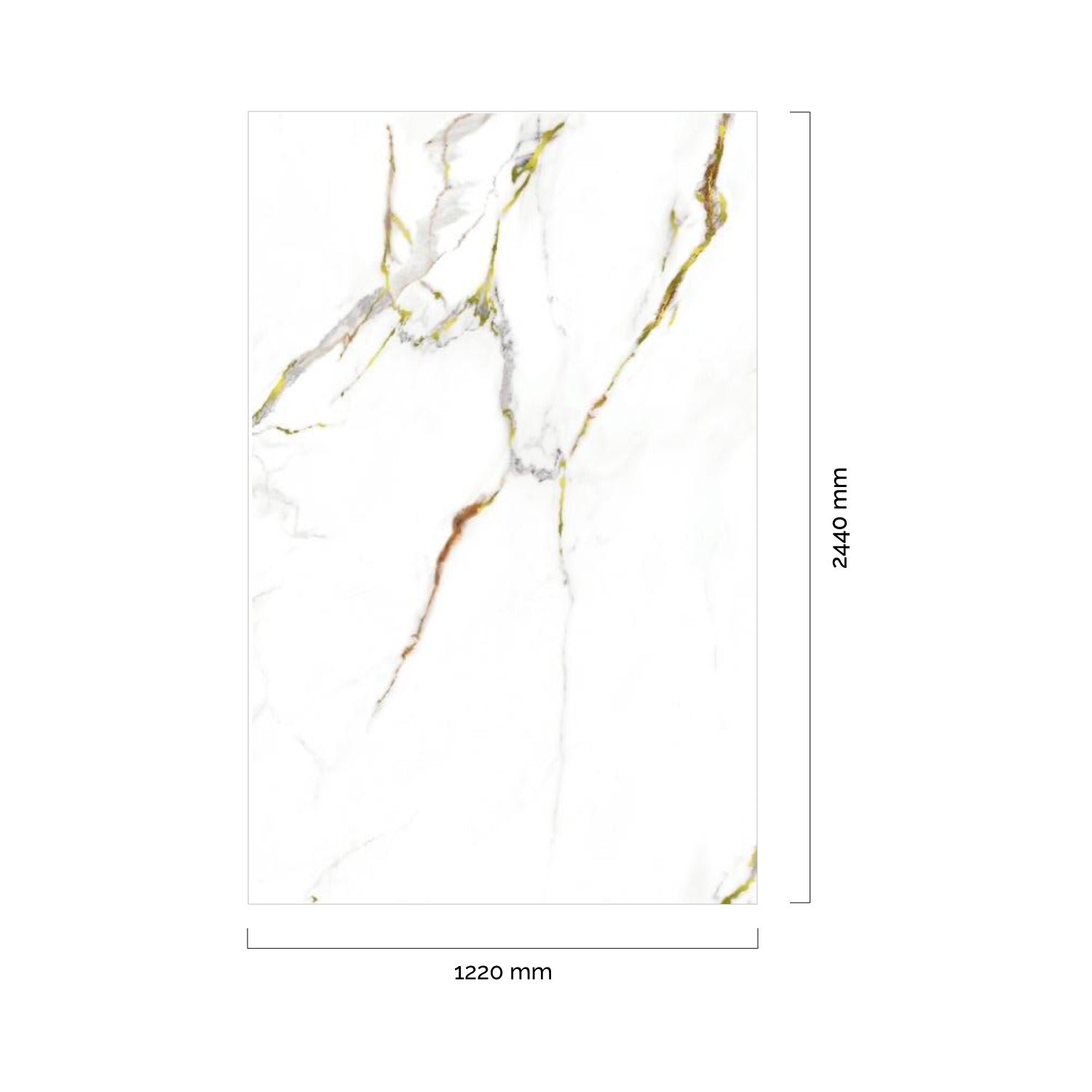 Revestimiento interior • Panel Mármol PVC • 244x122x0.3cm • Arena Serena