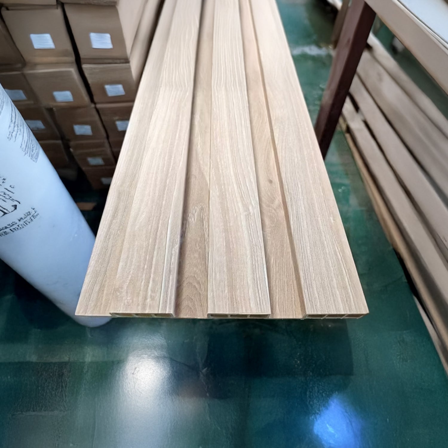 Revestimiento interior • WPC Wall Panel • Beige Vintage • 20.5x240x1.5cm