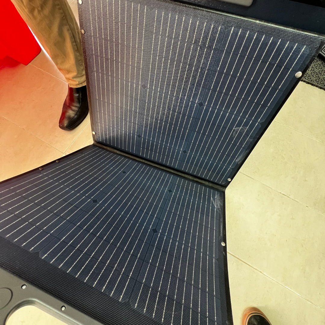 Panel Solar Portátil • 400W • Plegable • Soportes ajustables