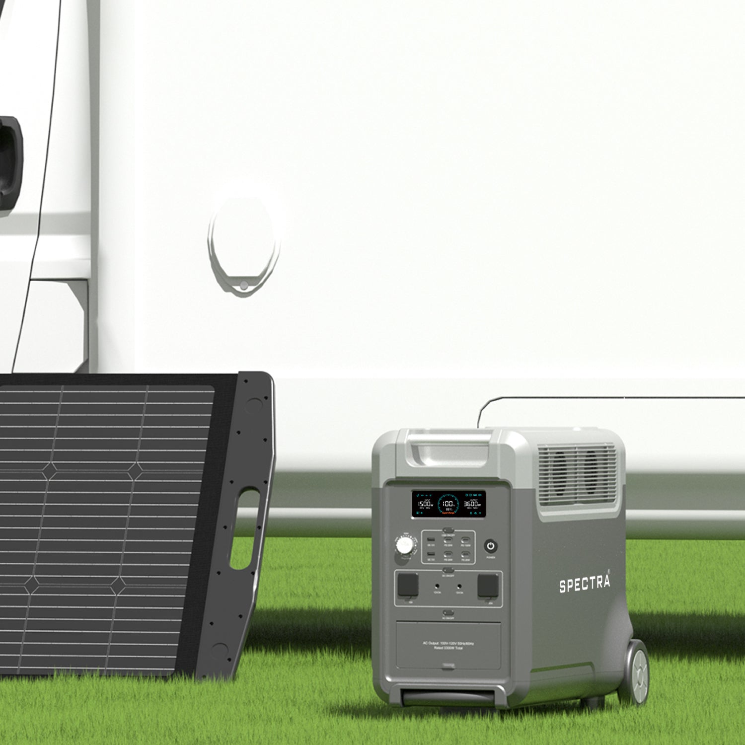 Estación de Energía Solar Spectra • Portátil Outdoor • 3840Wh/3600W • Recargable