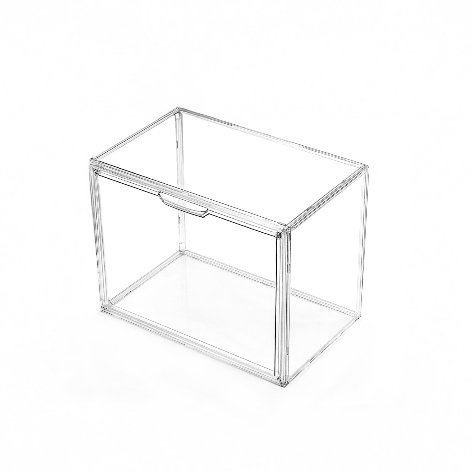 Pack x 12 Caja Acrílica Magnética Apilable Organizadora de Zapatillas • Doble Puerta Horizontal y Frontal • 22x36x27cm