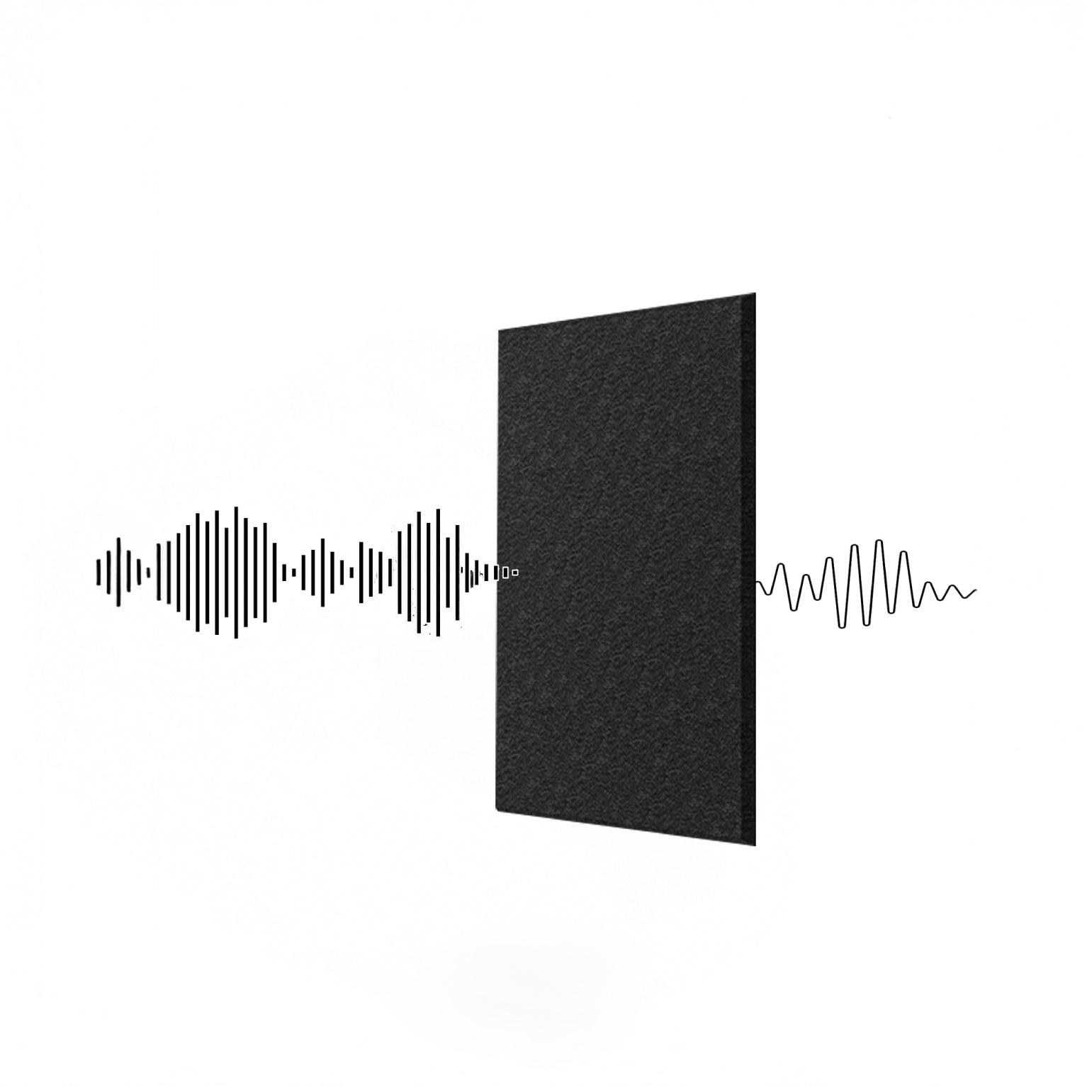 Panel Acústico Rectangular Liso • 40x30x1cm • PET • AutoAdhesivo • Pack x12 • 1 m2