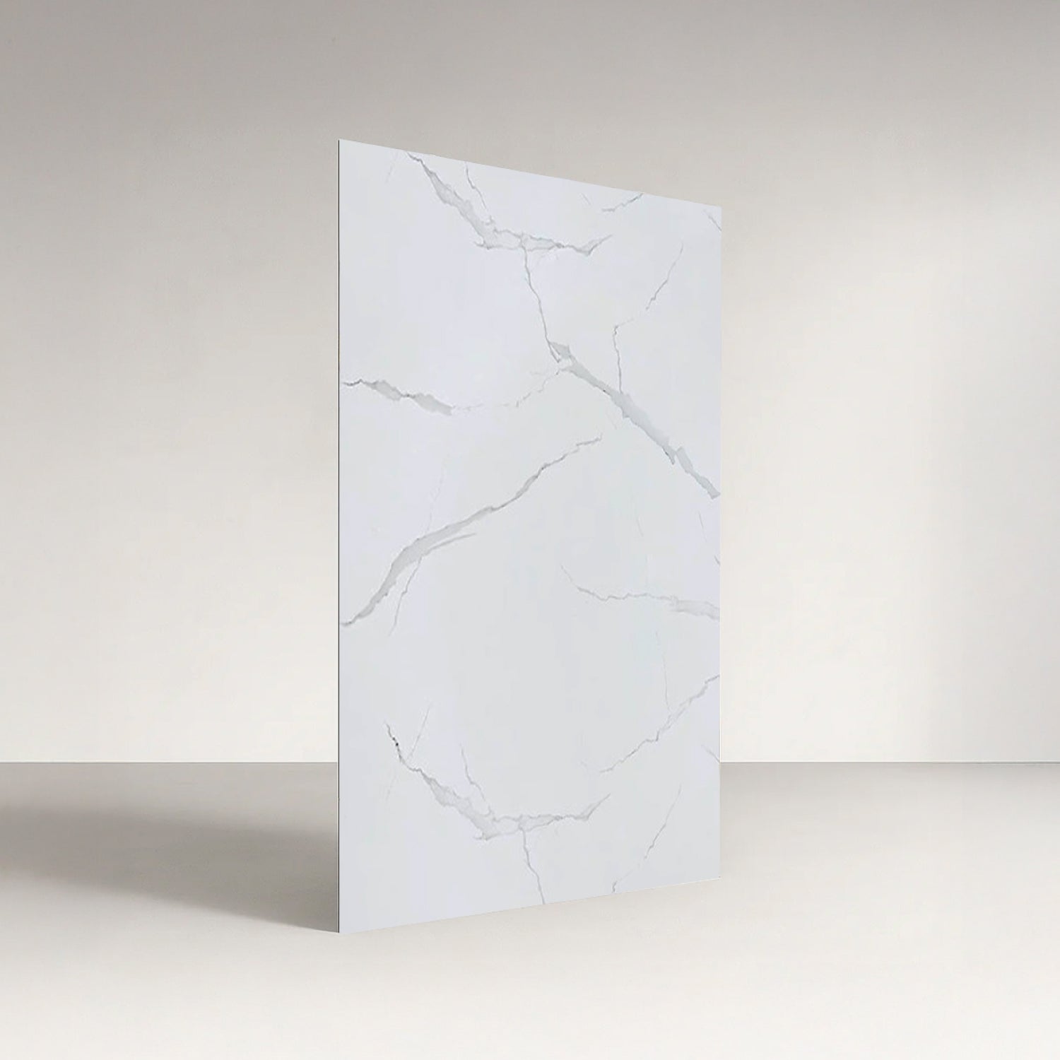 Revestimiento interior • Panel Mármol PVC • 244x122x0.3cm • Blanco Ártico