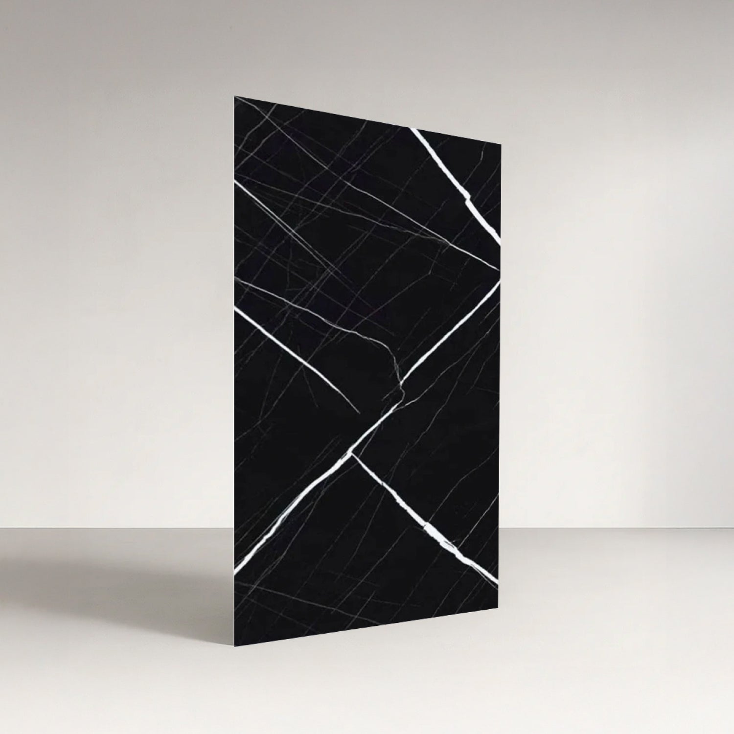 Revestimiento interior • Panel Mármol PVC • 244x122x0.3cm • Negro Nórdico