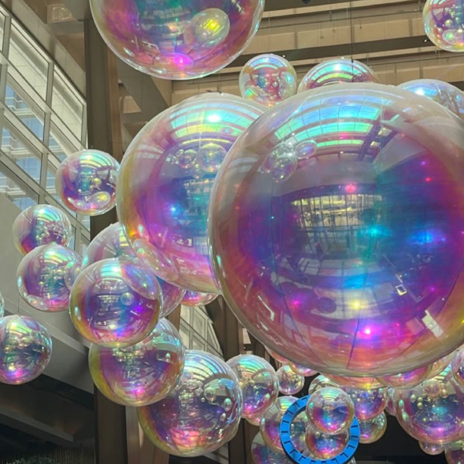 Globo Inflable PVC • Iridiscente • Efecto Espejo • Decoración • Arriendo