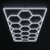 Luz Led Spectra • Rack Hexagonal • 4.78x2.41 mts • 600 Watts • 15 Hexágonos + Rectángulo Luz Led Spectra • Rack Hexagonal