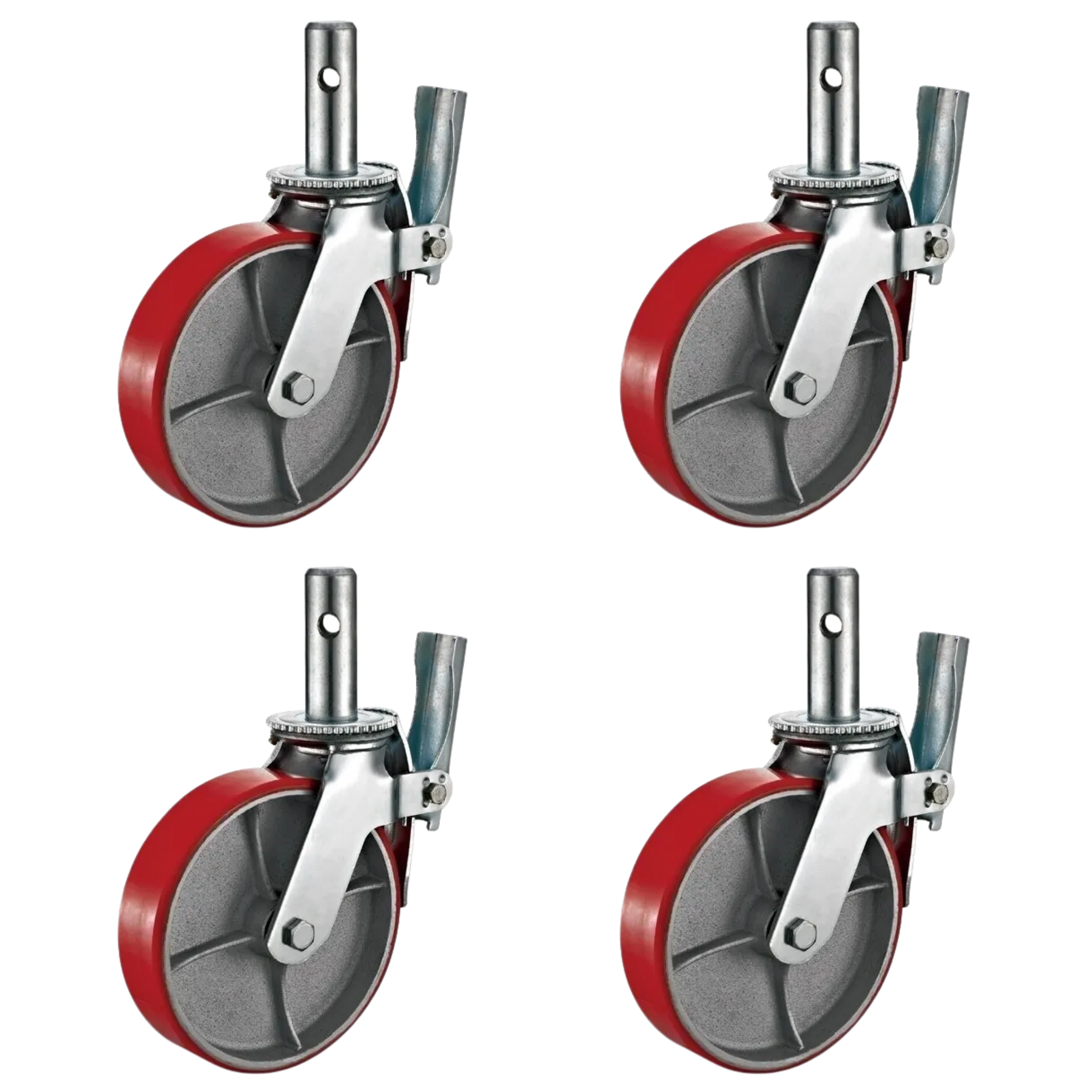 Kit 4 Ruedas Andamios Diametro 6"