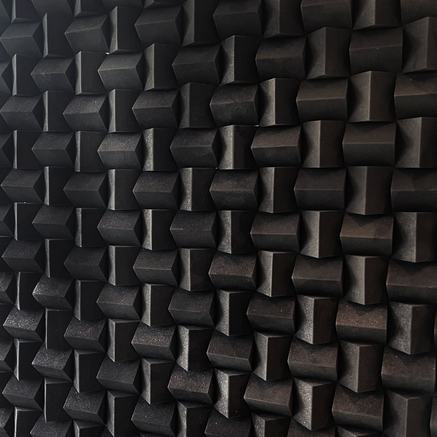 Panel Acústico Prisma • AutoAdhesivo • Pack X2 • Negro • 60x60x8cm • 0.72 m2