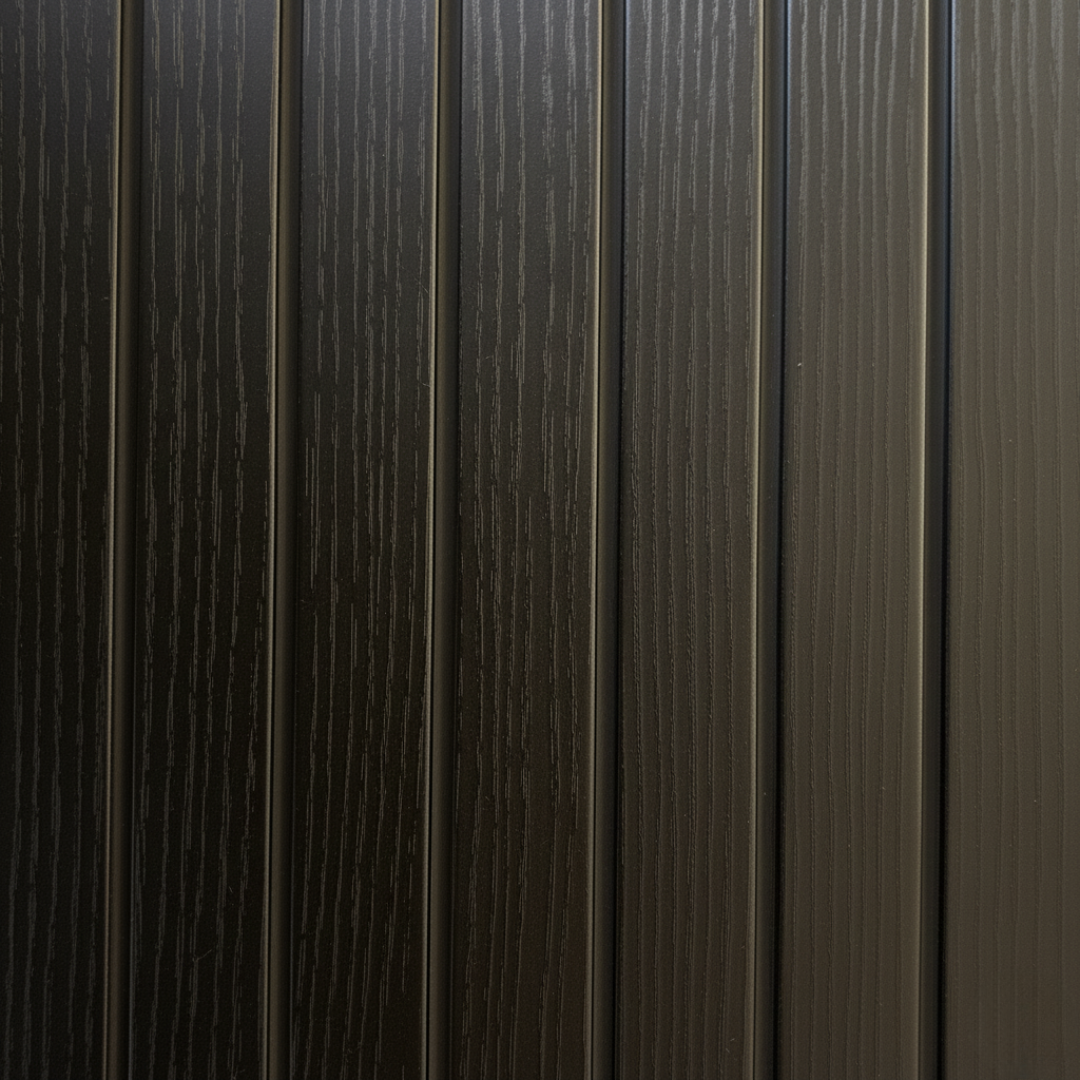 Revestimiento interior • WPC Wall Panel • Negro Textura • 22x240x1cm