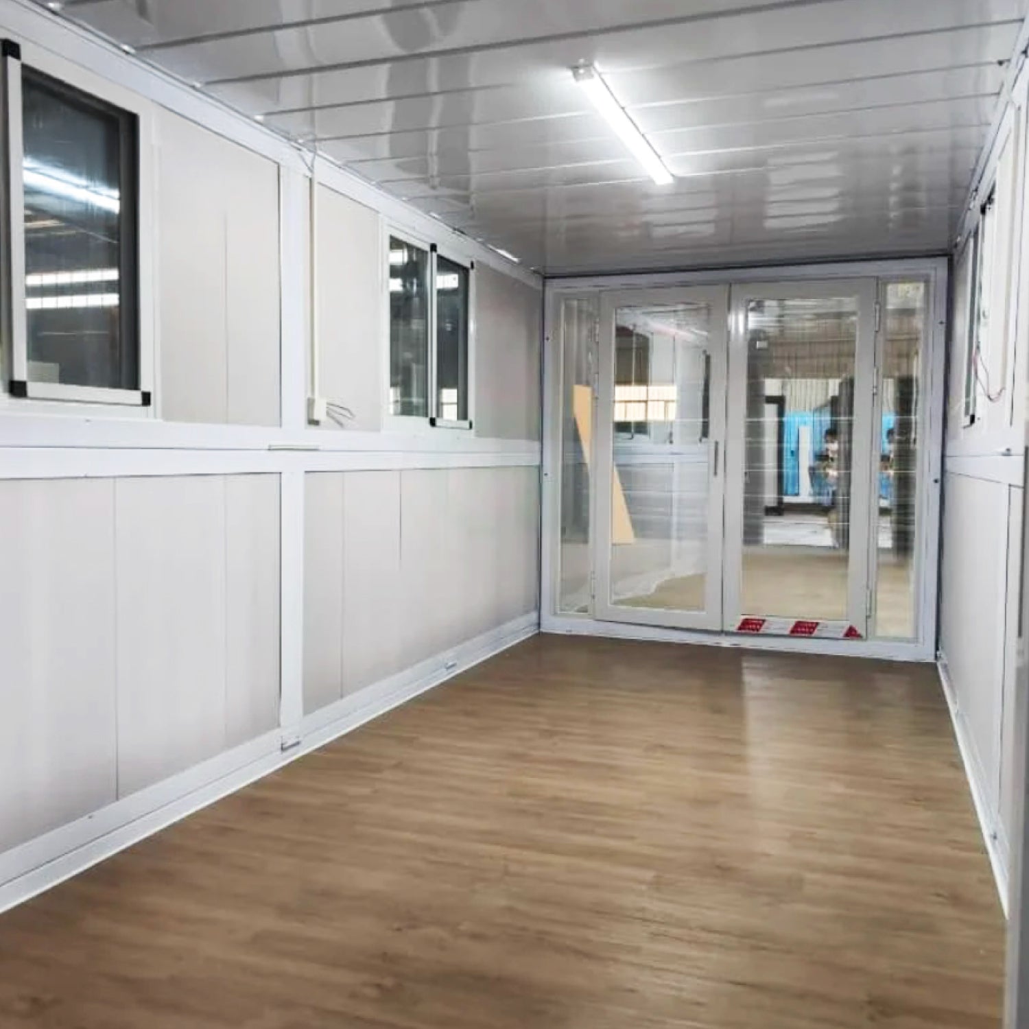 Módulo Plegable • Blanco Vidrio • 1 Pieza • 5,8x2,5x2,45 mt