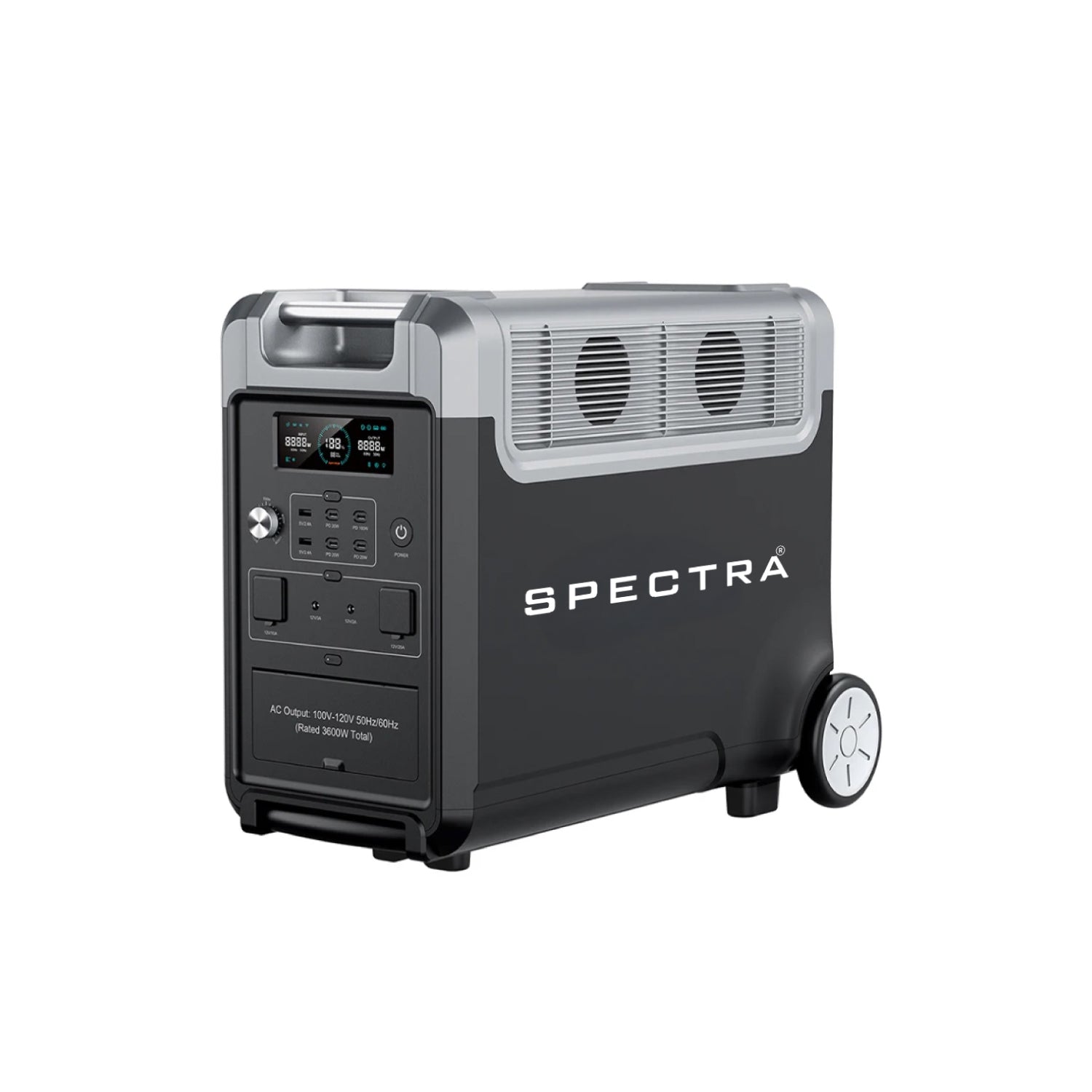 Estación de Energía Solar Spectra • Portátil Outdoor • 3840Wh/3600W • Recargable