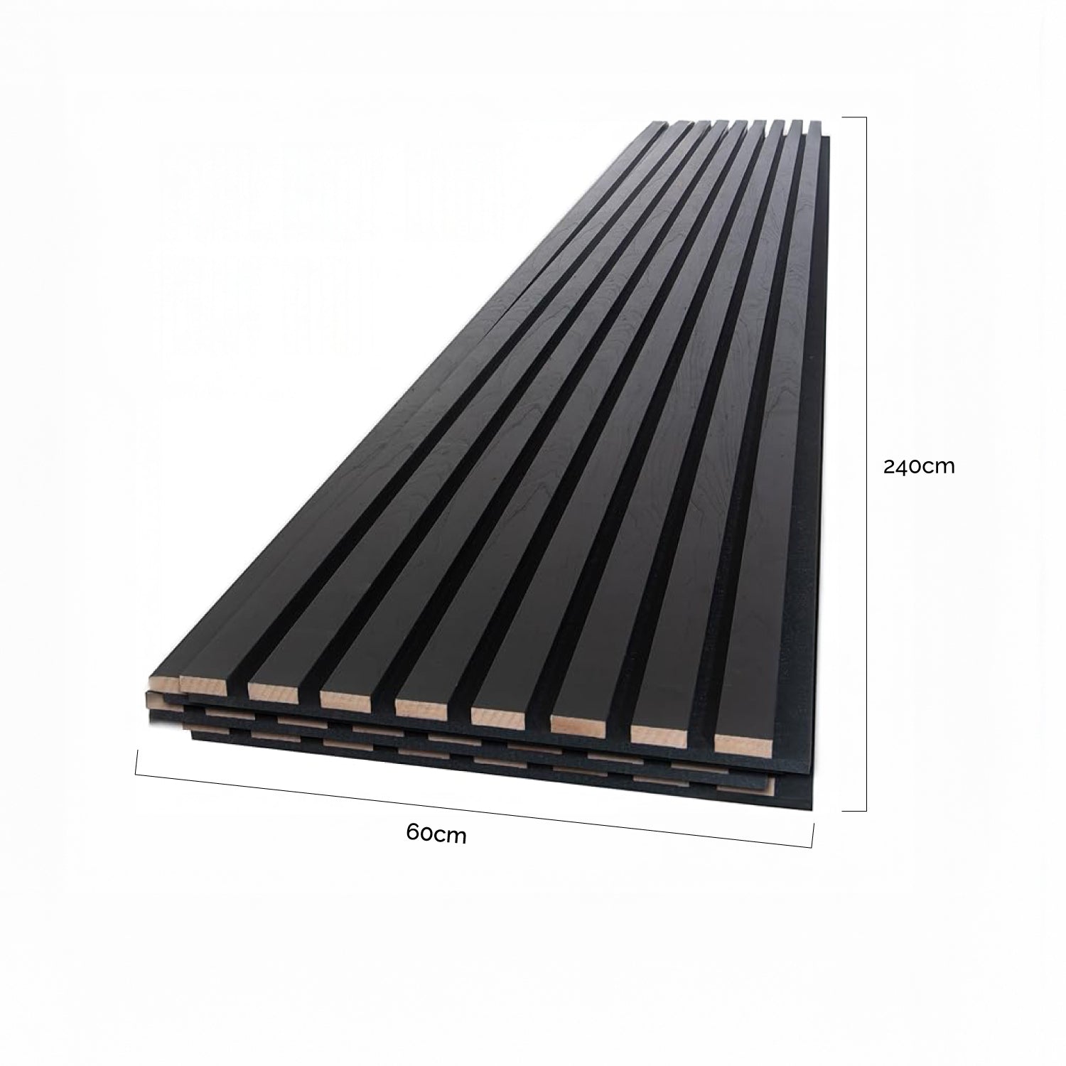 Panel Acústico Madera & PET • 240x60cm • 2.1cm de espesor