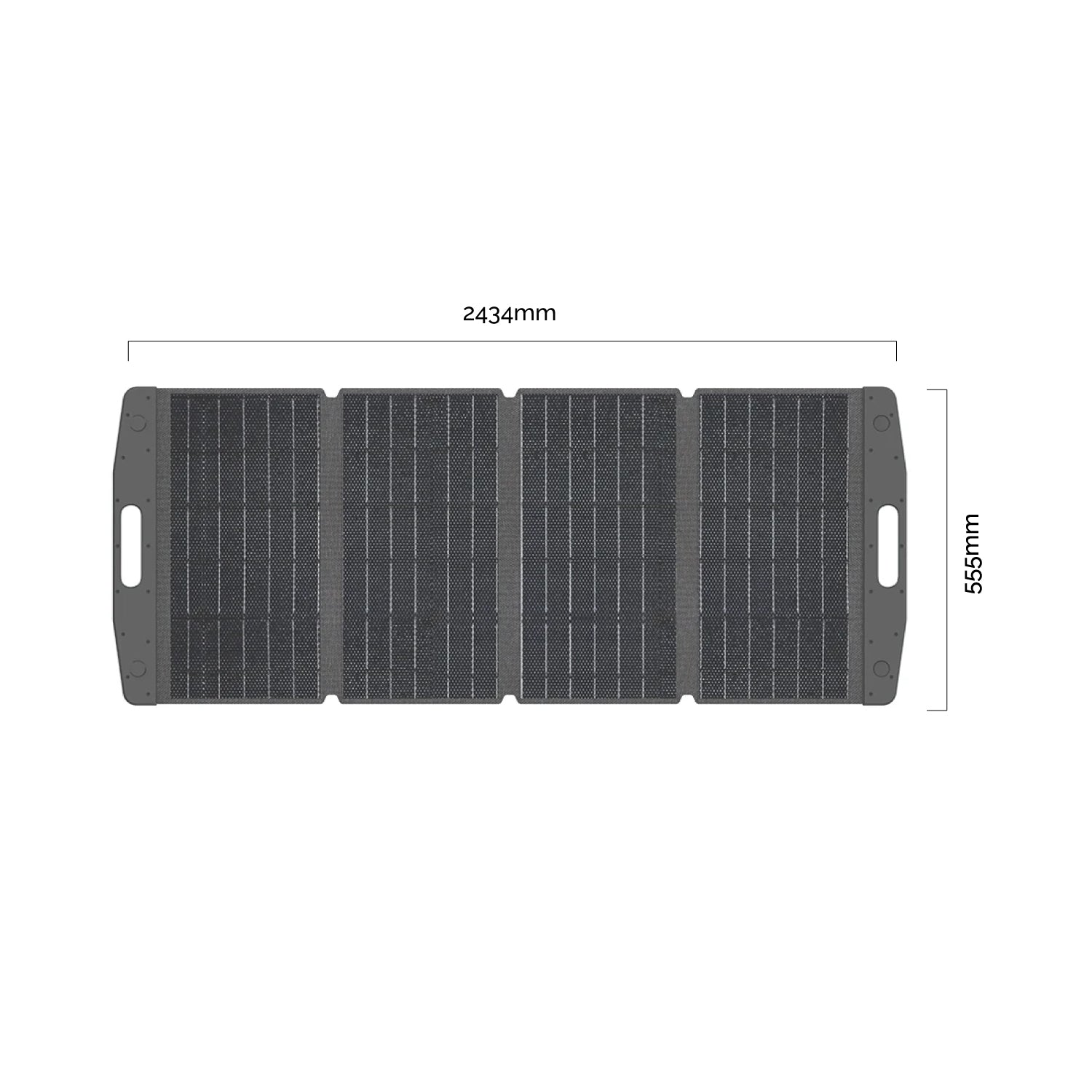 Panel Solar Portátil • 200W • Plegable • Soportes ajustables