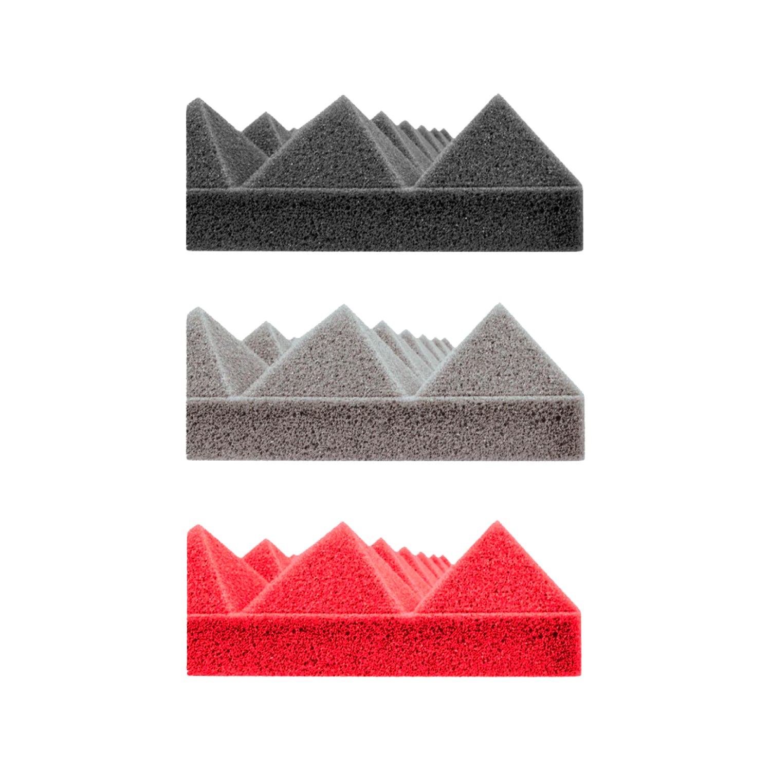 Panel Acústico Piramidal • AutoAdhesivo • 30x30x5cm • Pack x 12 Unidades 1 m2