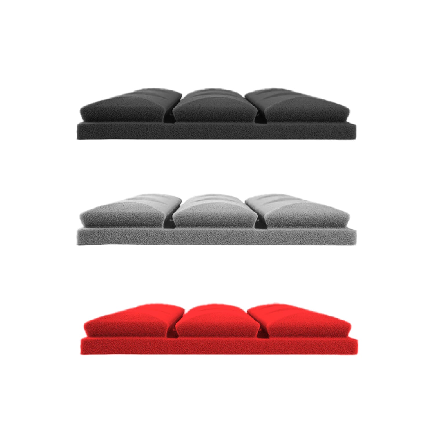 Panel Acústico Rombo • AutoAdhesivo • Pack X12 • 1 m² • Rojo