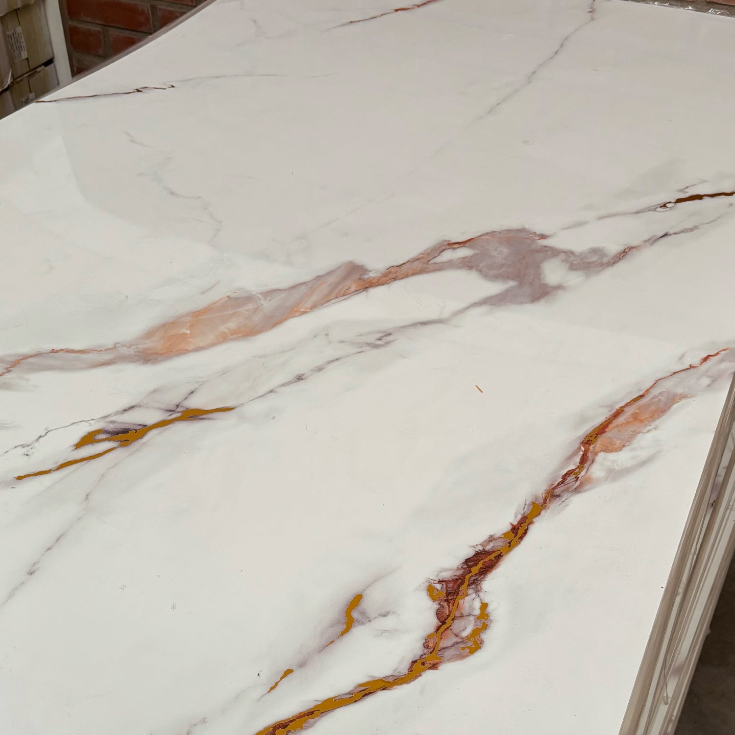 Revestimiento interior • Panel Mármol PVC • 244x122x0.3cm • Arena Serena