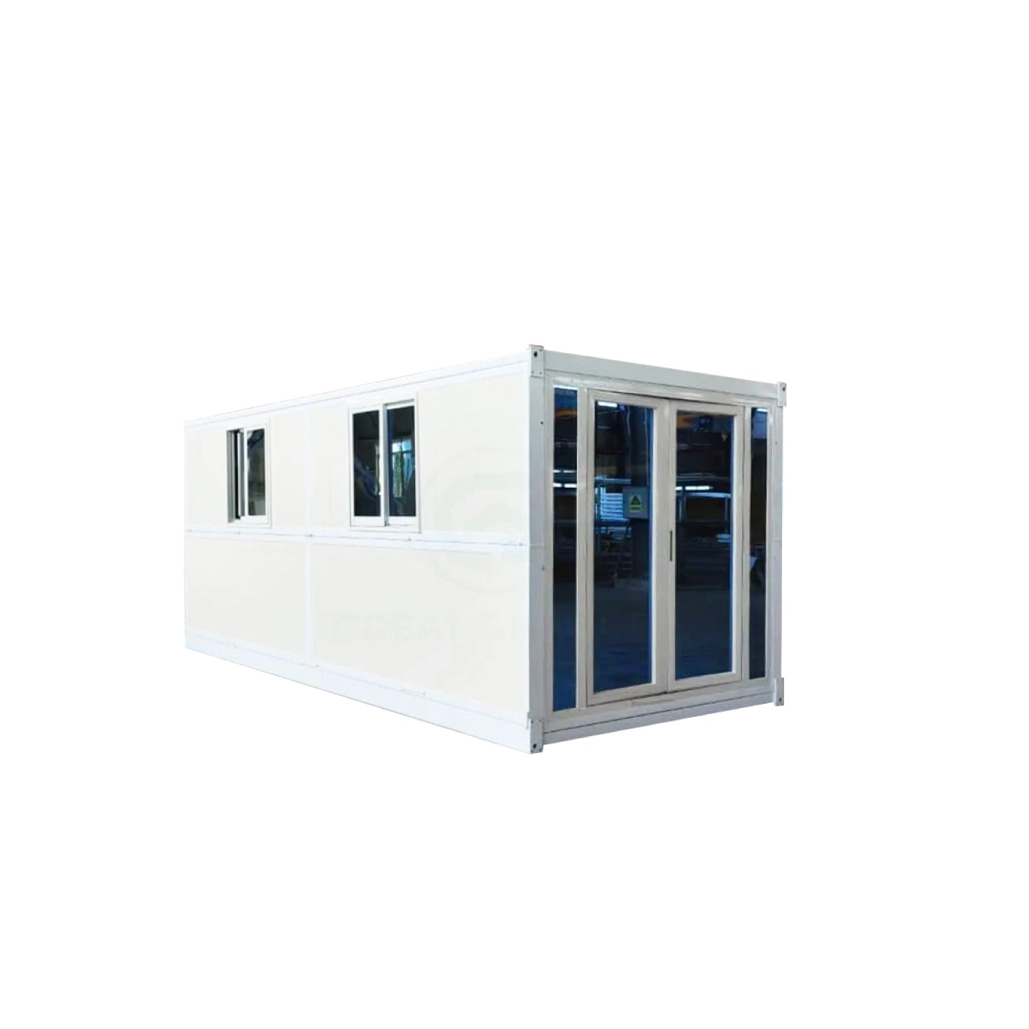 Módulo Plegable • Blanco Vidrio • 1 Pieza • 5,8x2,5x2,45 mt