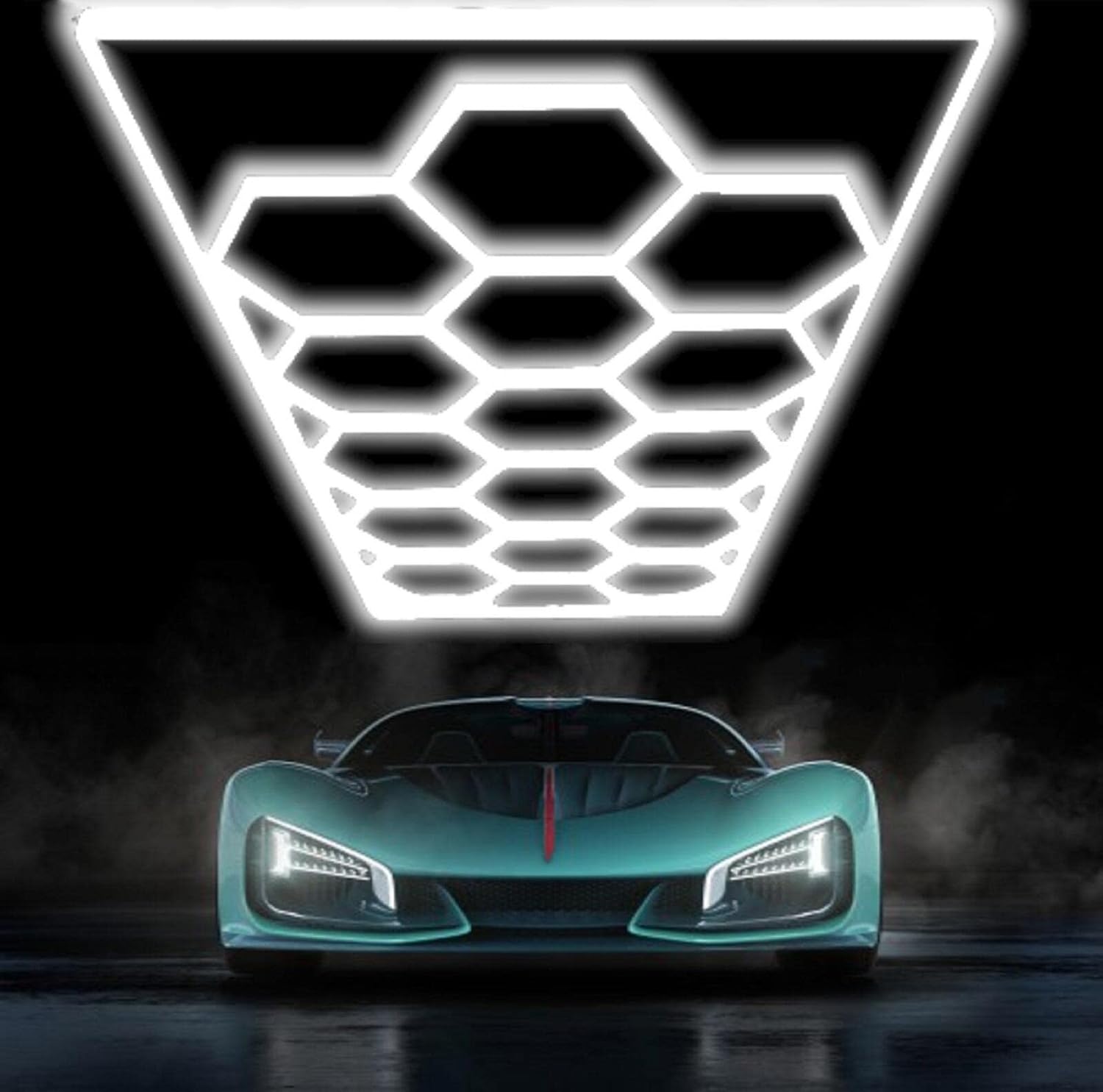 Luz Led Spectra • Kit 17 Hexágonos • 5.04x2.38 mts • 544 Watts