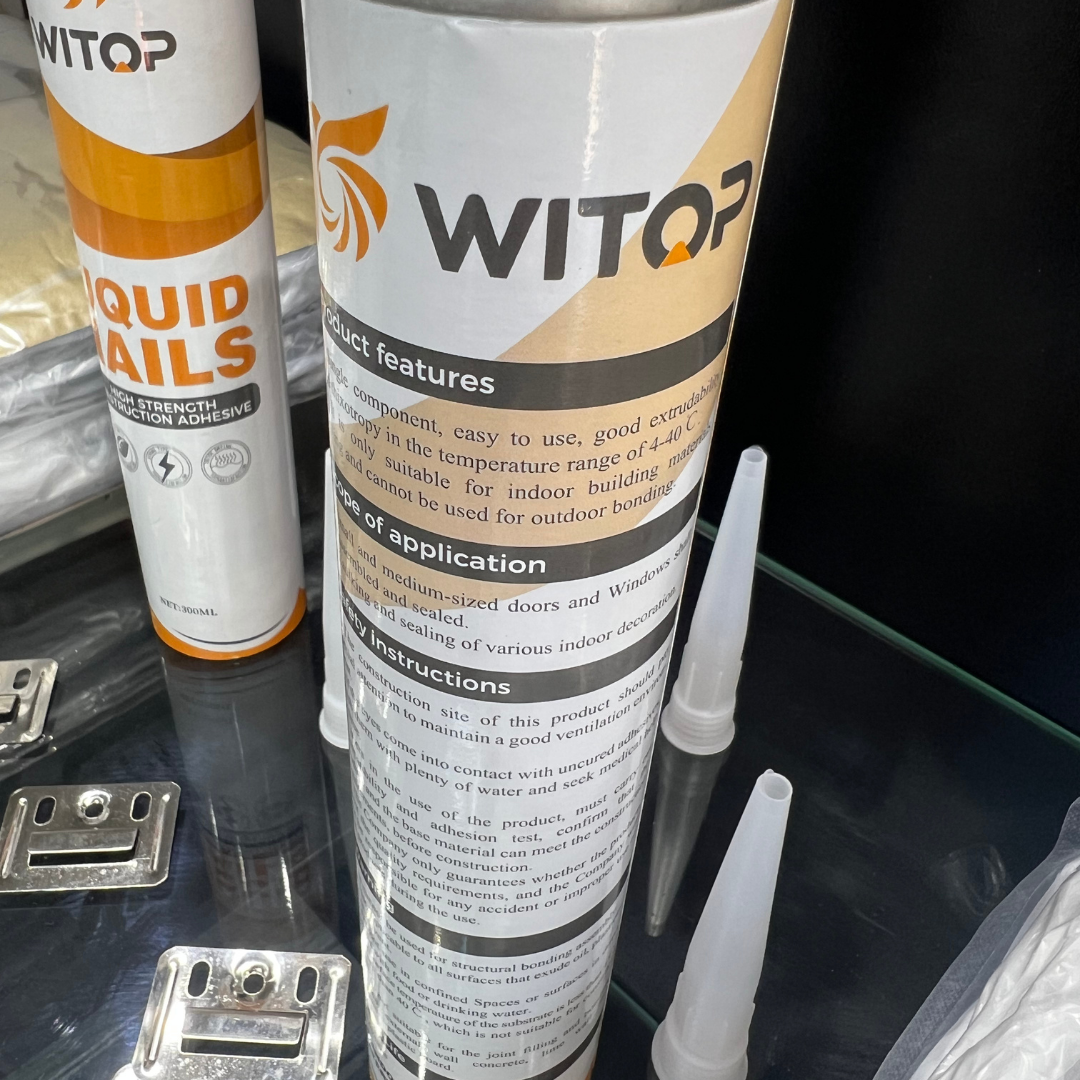 Pegamento Adhesivo de Montaje • Unión WPC Wall Panel y Panel Mármol PVC • 300ml