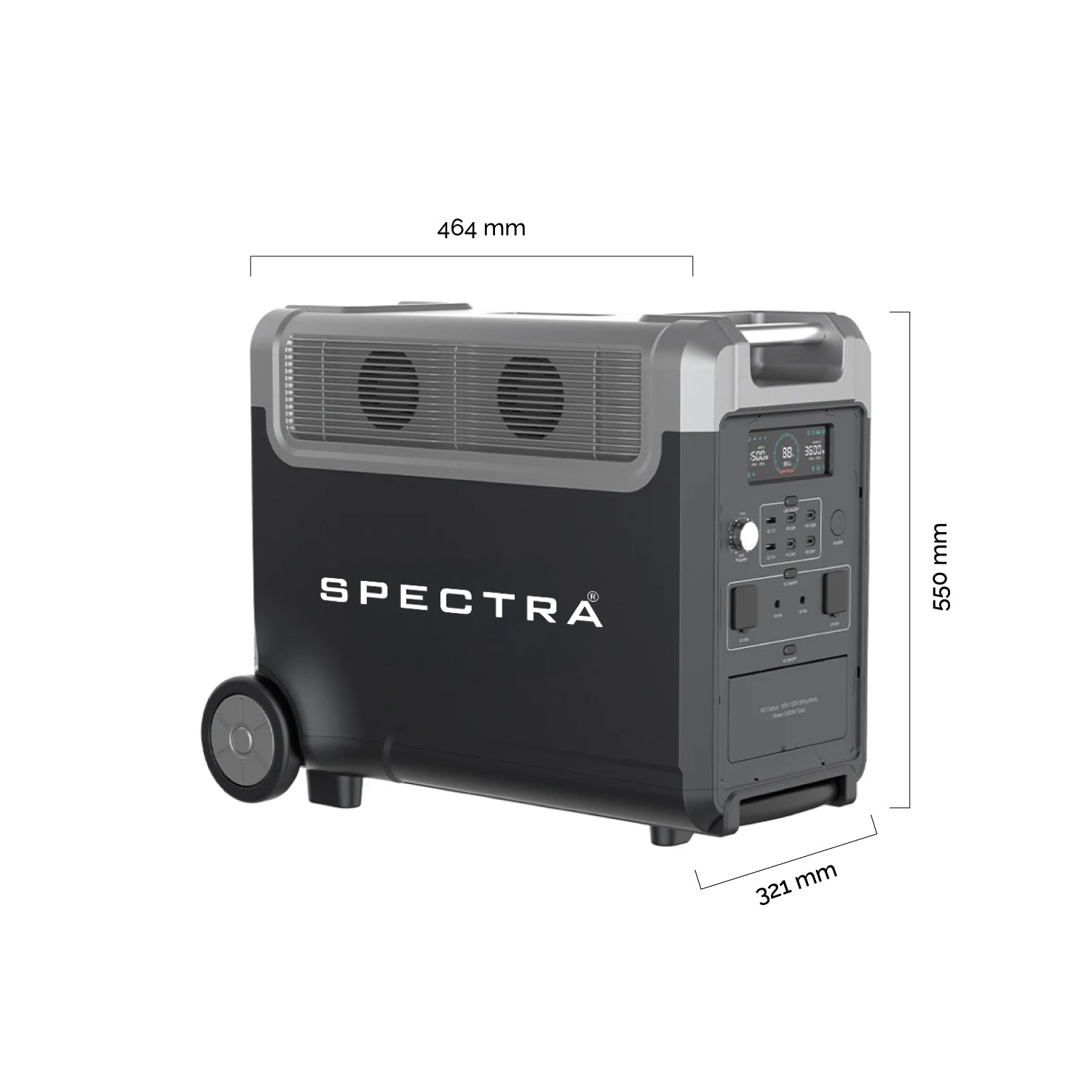 Estación de Energía Solar Spectra • Portátil Outdoor • 3840Wh/3600W • Recargable
