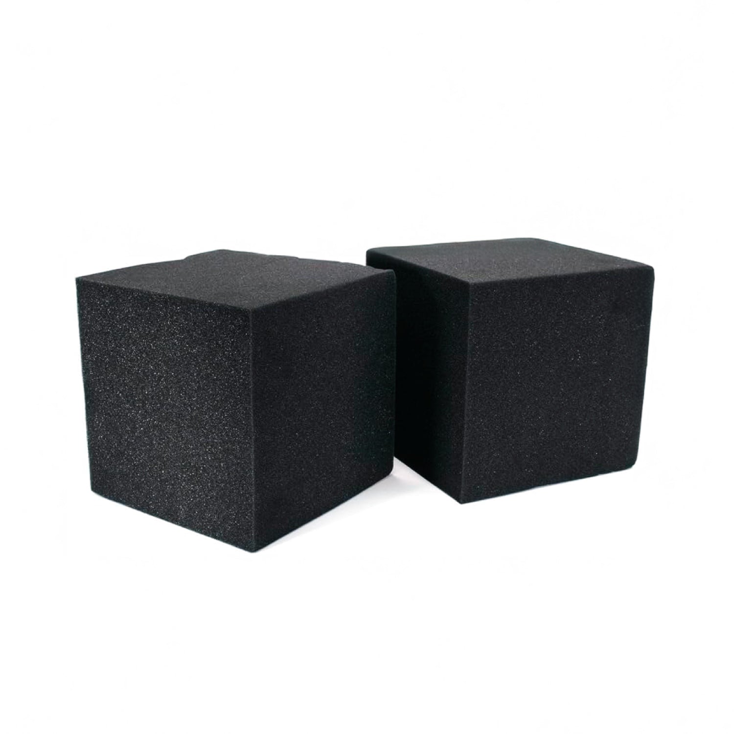 Panel Acústico Cubo Trampa de Bajos • AutoAdhesivo • Negro • 25x25x25cm • Pack Doble