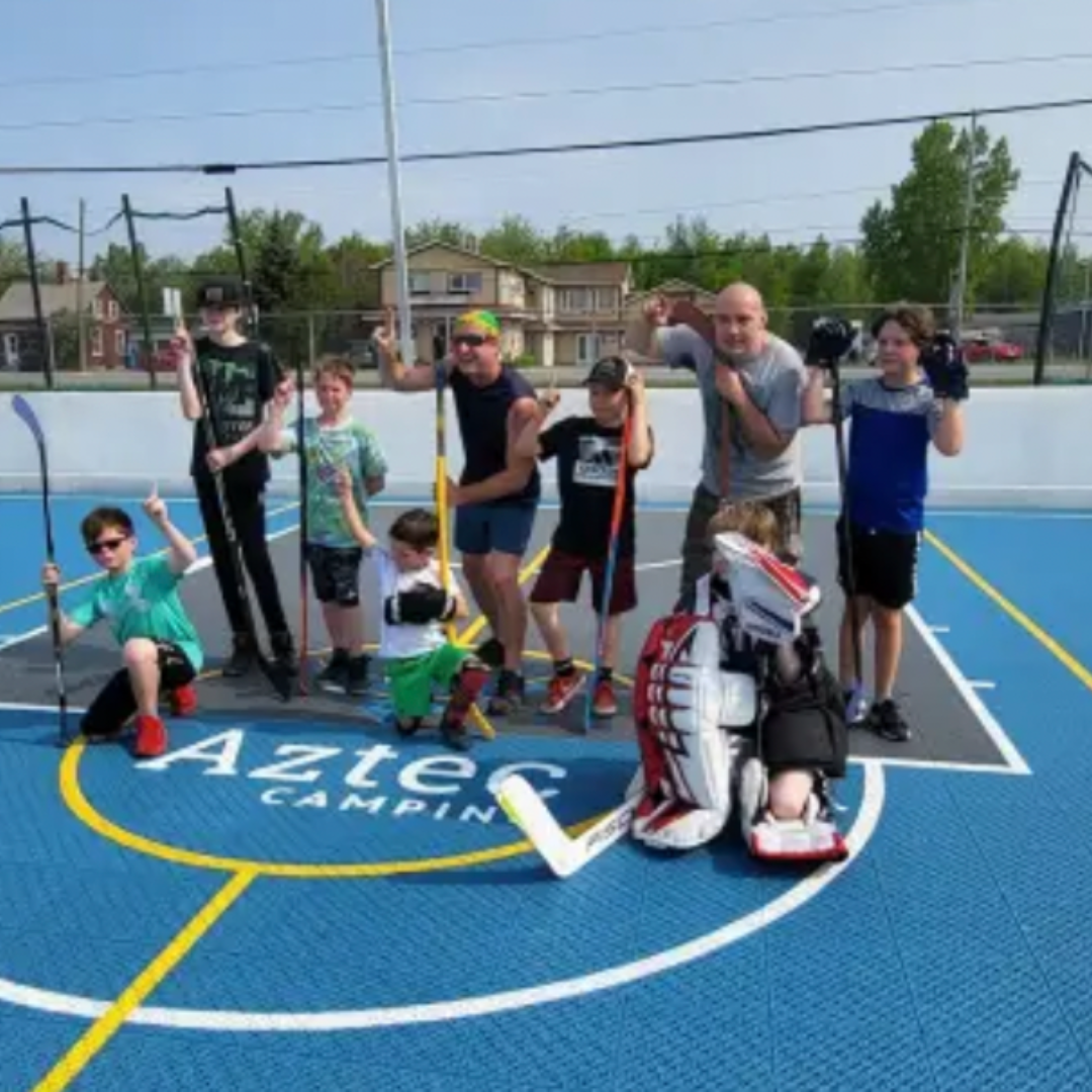 Hockey / Patinaje / Skate / Ruedas • Cancha 35 x 65 mts • Piso Deportivo Elastic Pro