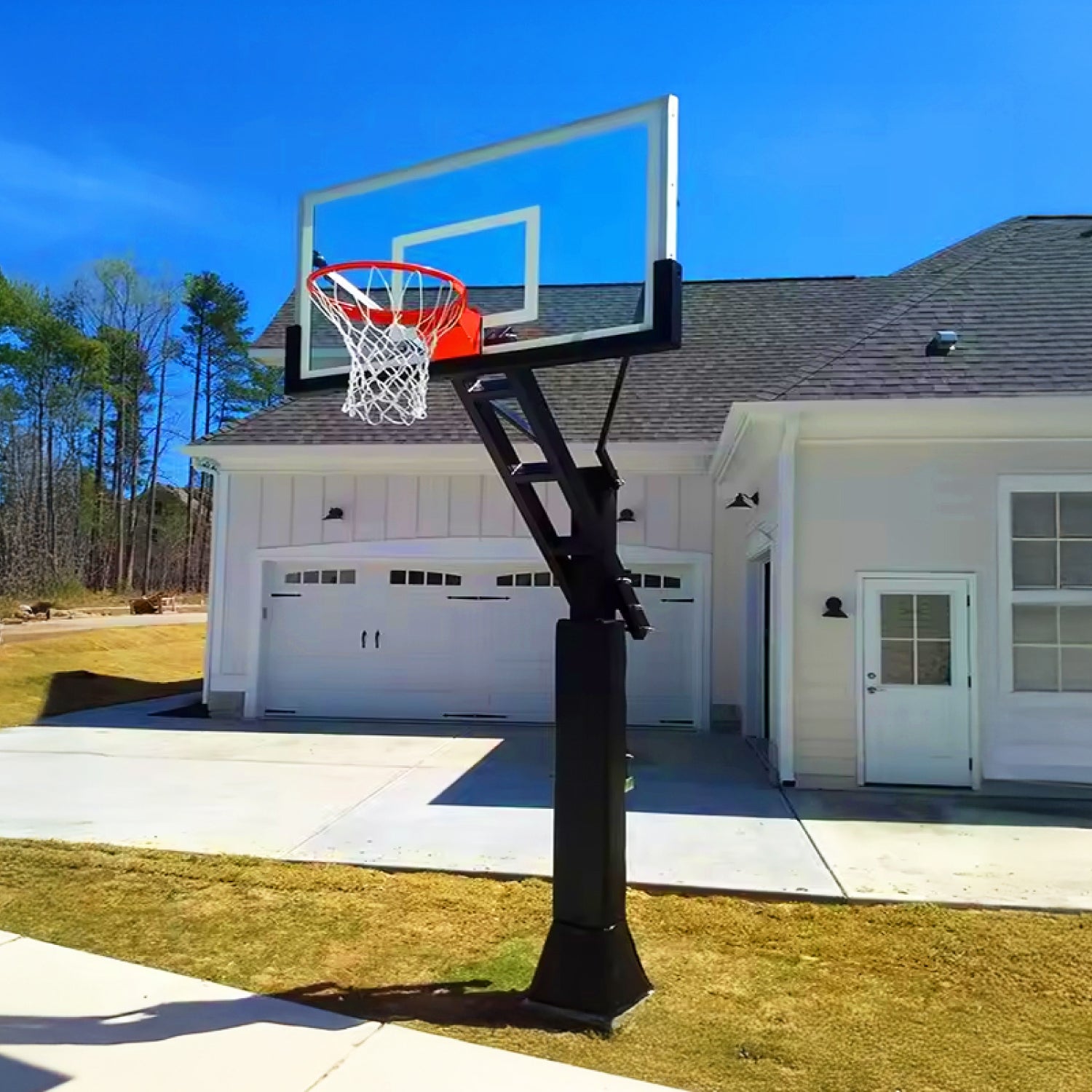 Tablero de Basketball • Dunking 300 Profesional • Anclaje a Suelo • Altura Regulable