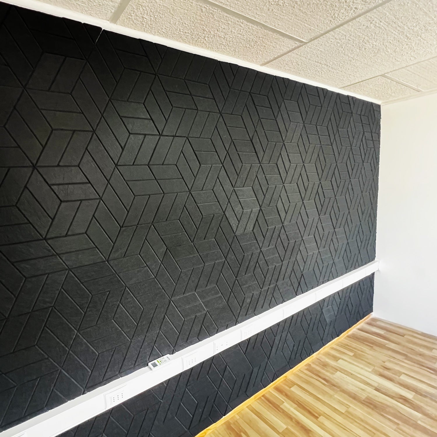 Panel Acústico Hexagonal • PET • AutoAdhesivo • 30x30x1 cm • Pack x12 Unidades 1 m2