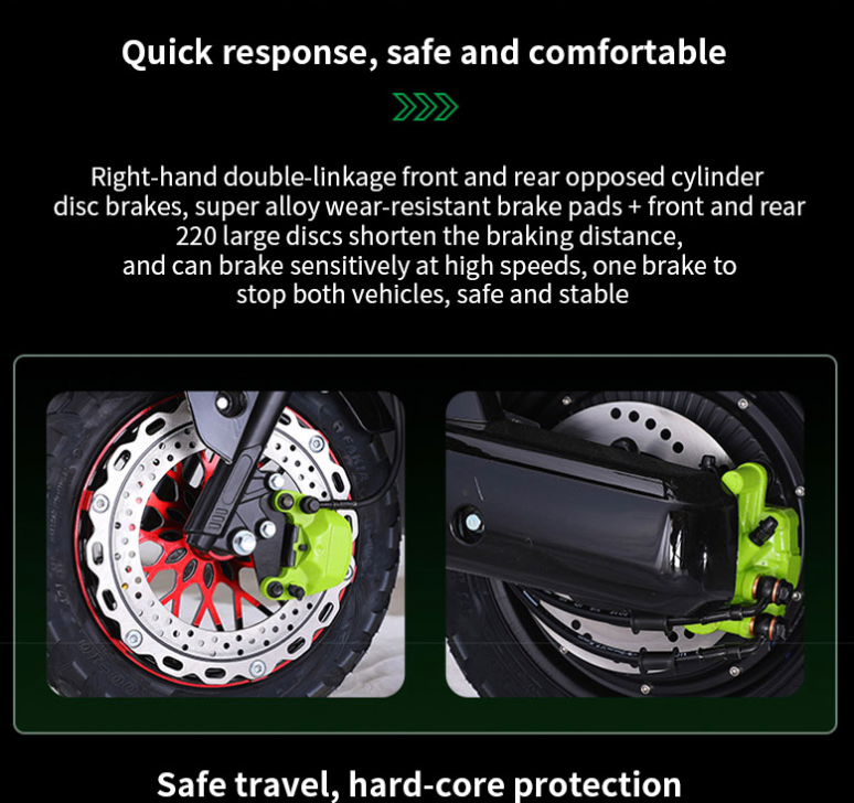 Moto eléctrica scooter 1000W con batería de litio – vista 12