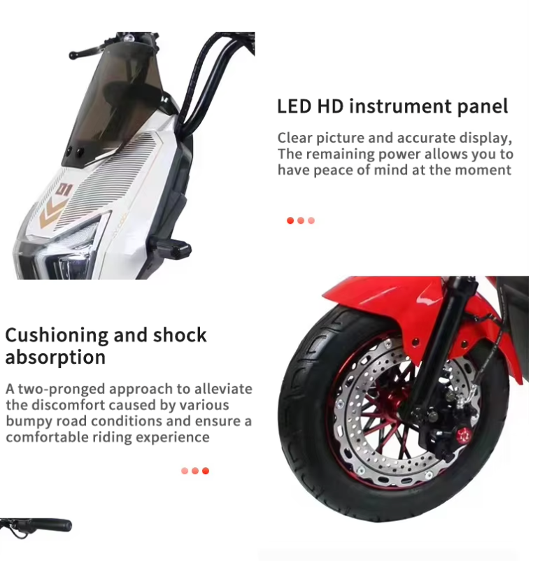 Moto eléctrica scooter 1000W 2.0 con batería de litio – vista 7