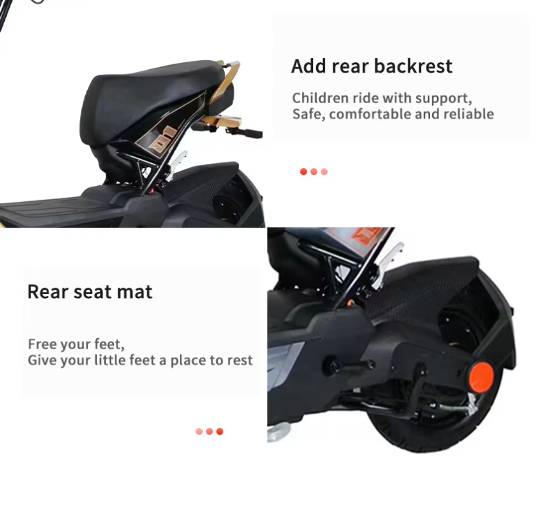 Moto eléctrica scooter 1000W 2.0 con batería de litio – vista 8