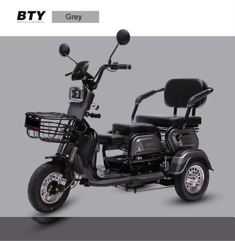 Triciclo eléctrico scooter 600W con batería de litio – vista 4