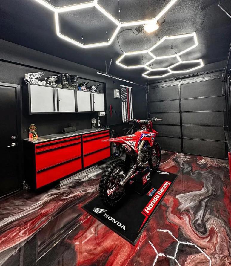 Luz Led Spectra • Kit 5 Hexágonos • 2.38x1.68 mts • 144 Watts