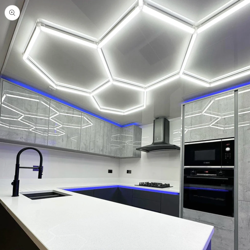 Luz Led Spectra • Flor de Hexágonos • 2.52x2.38 mts • 180 Watts