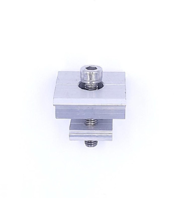 Kit fijación central mid clamp 30mm • Estructuras para Paneles Solares