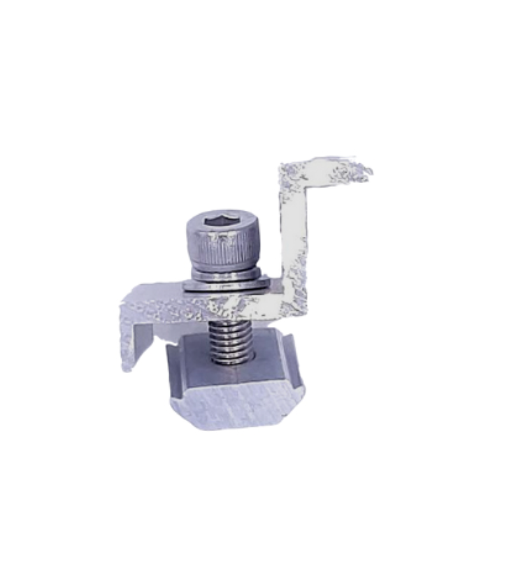 Kit fijación lateral end clamp 30mm • Estructuras para Paneles Solares
